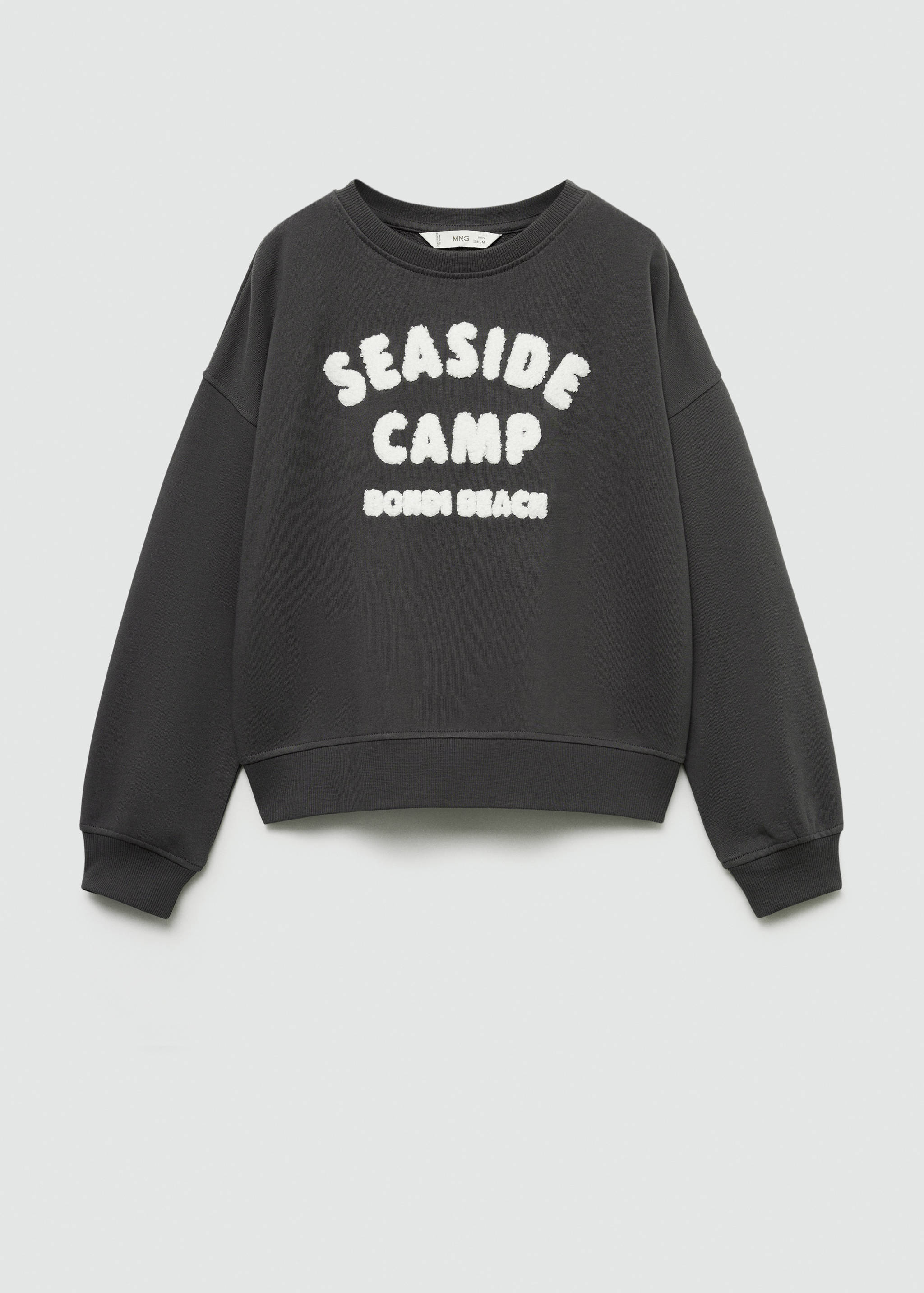 Cotton-blend printed sweatshirt - Article without model