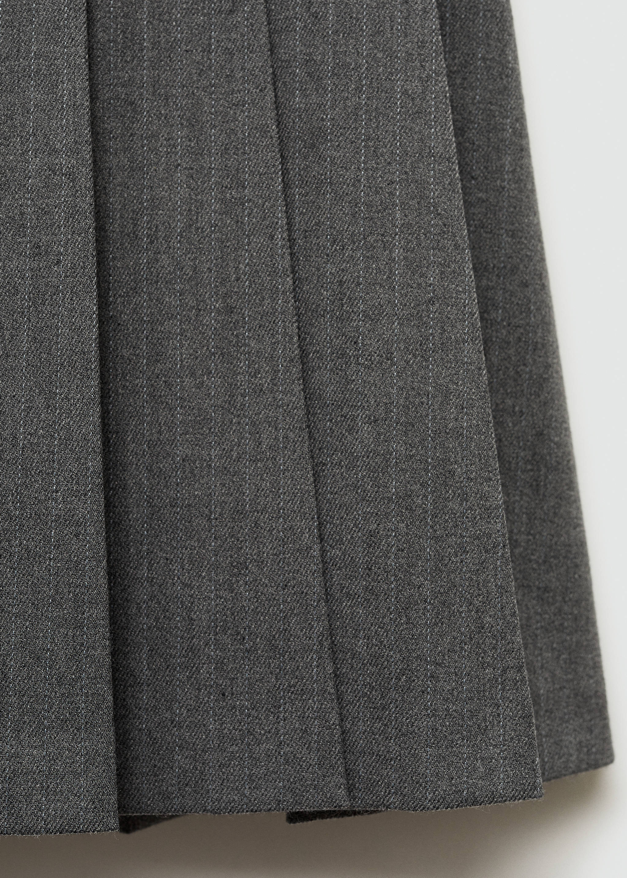 Pinstriped pleated skirt - Details of the article 0