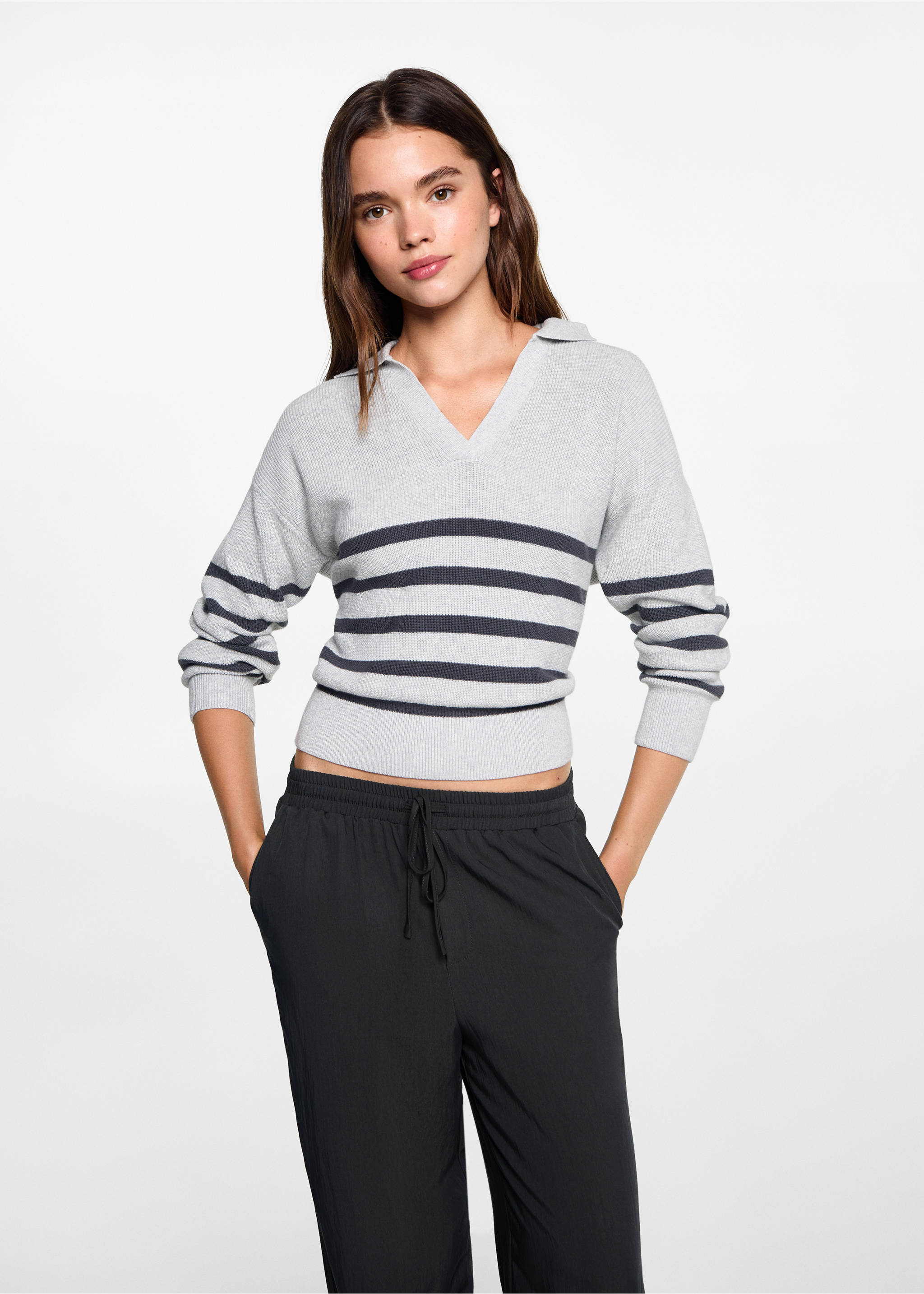 Fließende Hose - Mittlere Ansicht, Anthrazit. Ref: 77064787-00.