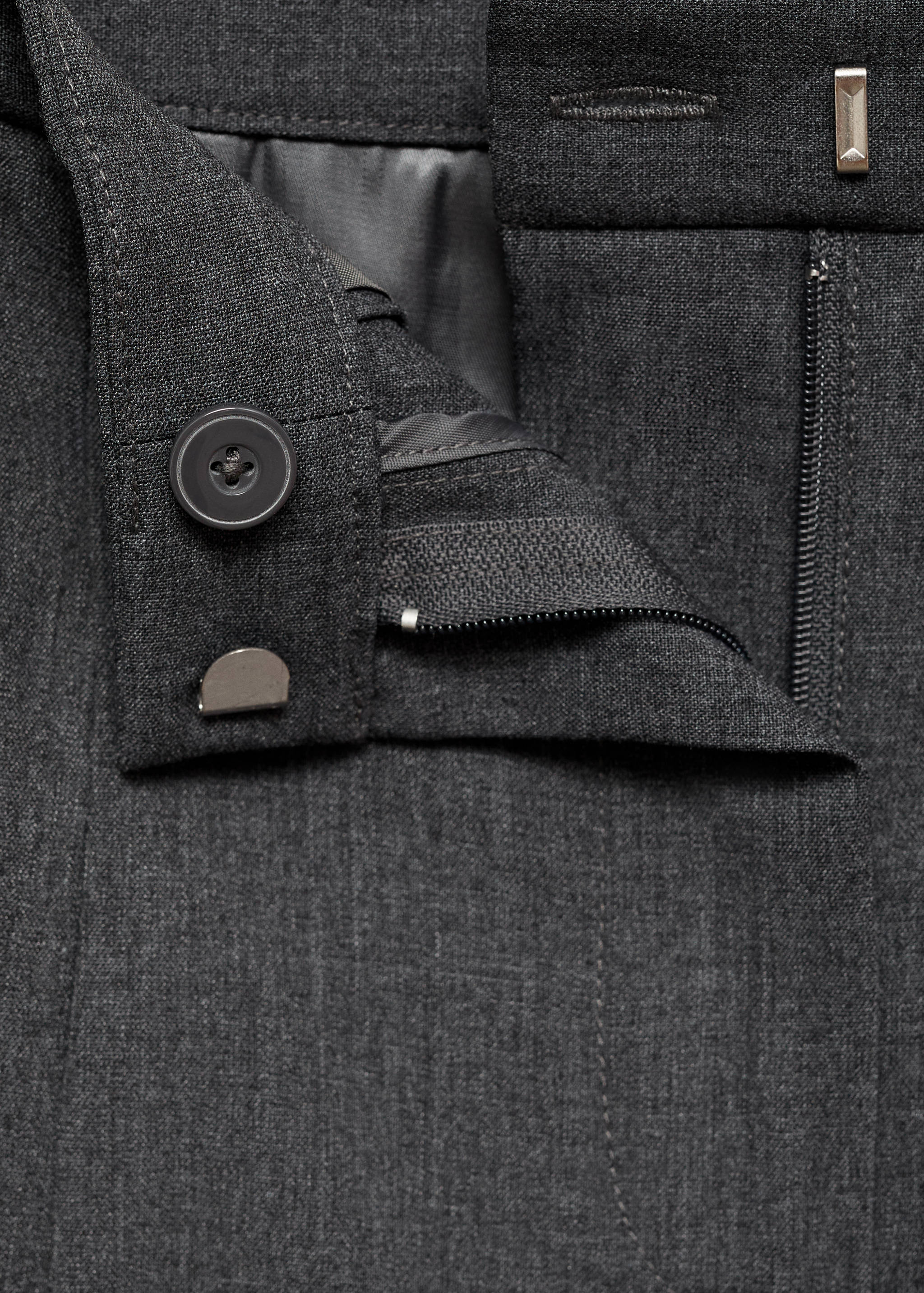 Wide leg pleated trousers - Details of the article 8