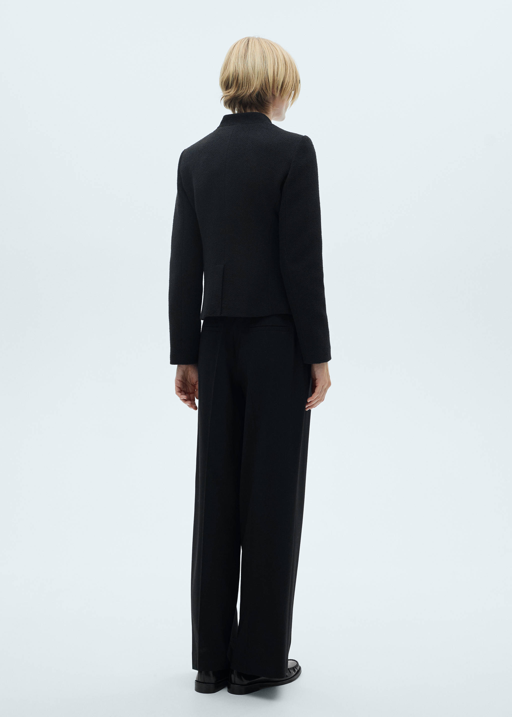 Wide leg pleated trousers - Reverse of the article