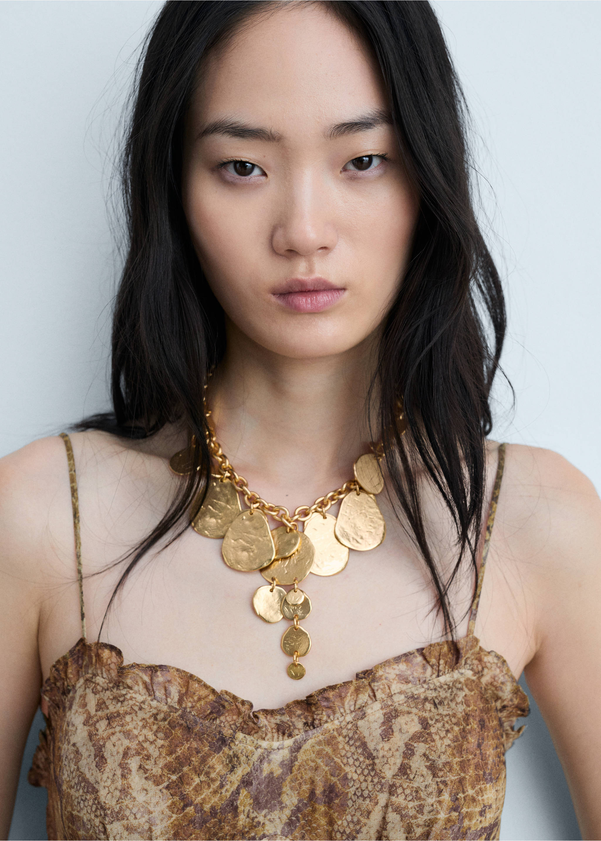 Robe gaze imprimé animal - Détail de l'article 1, Marron. Ref: 77064796-00.