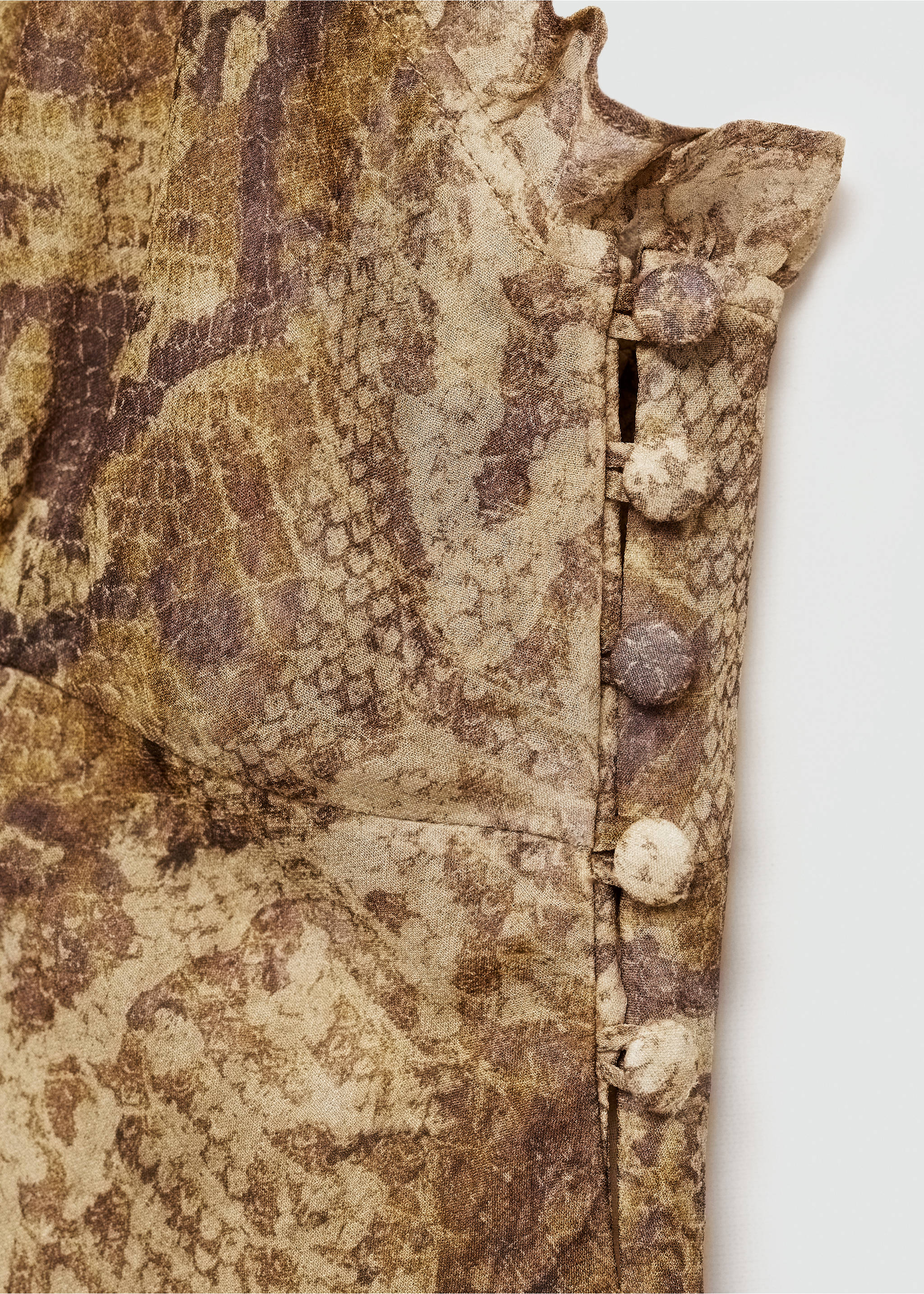 Robe gaze imprimé animal - Détail de l'article 0, Marron. Ref: 77064796-00.