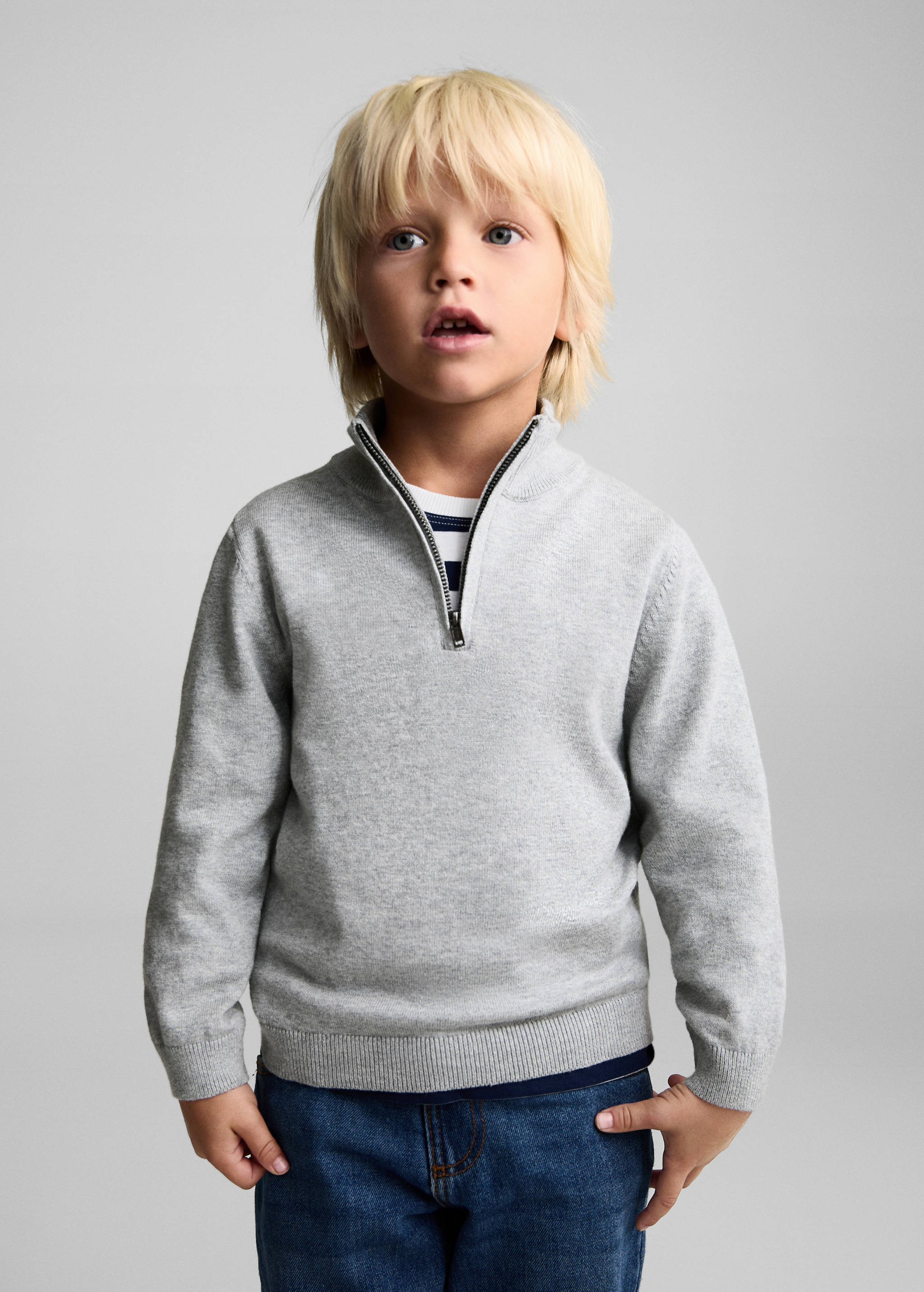 Zip neck jumper - Medium plane