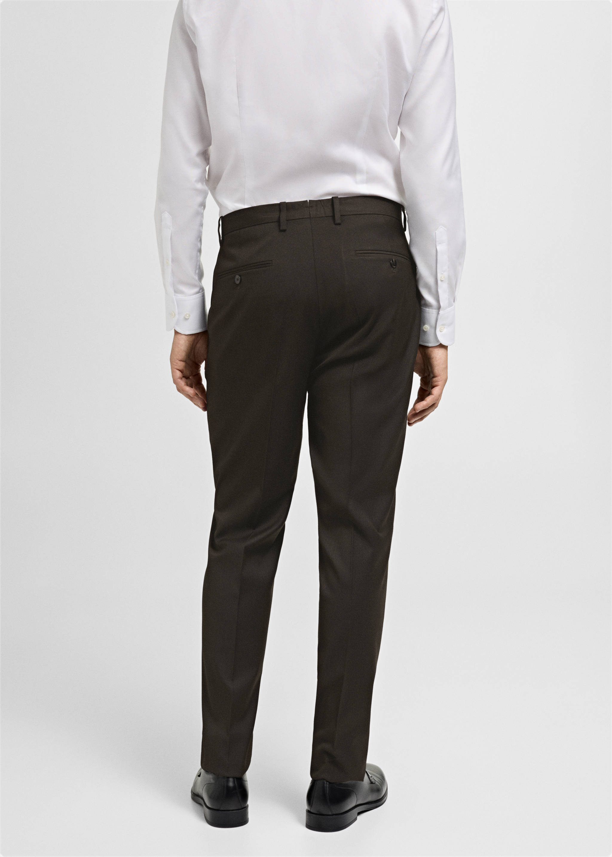 Slim Fit-Anzughose aus Comfort-Stretch-Gewebe - Rückseite des Artikels