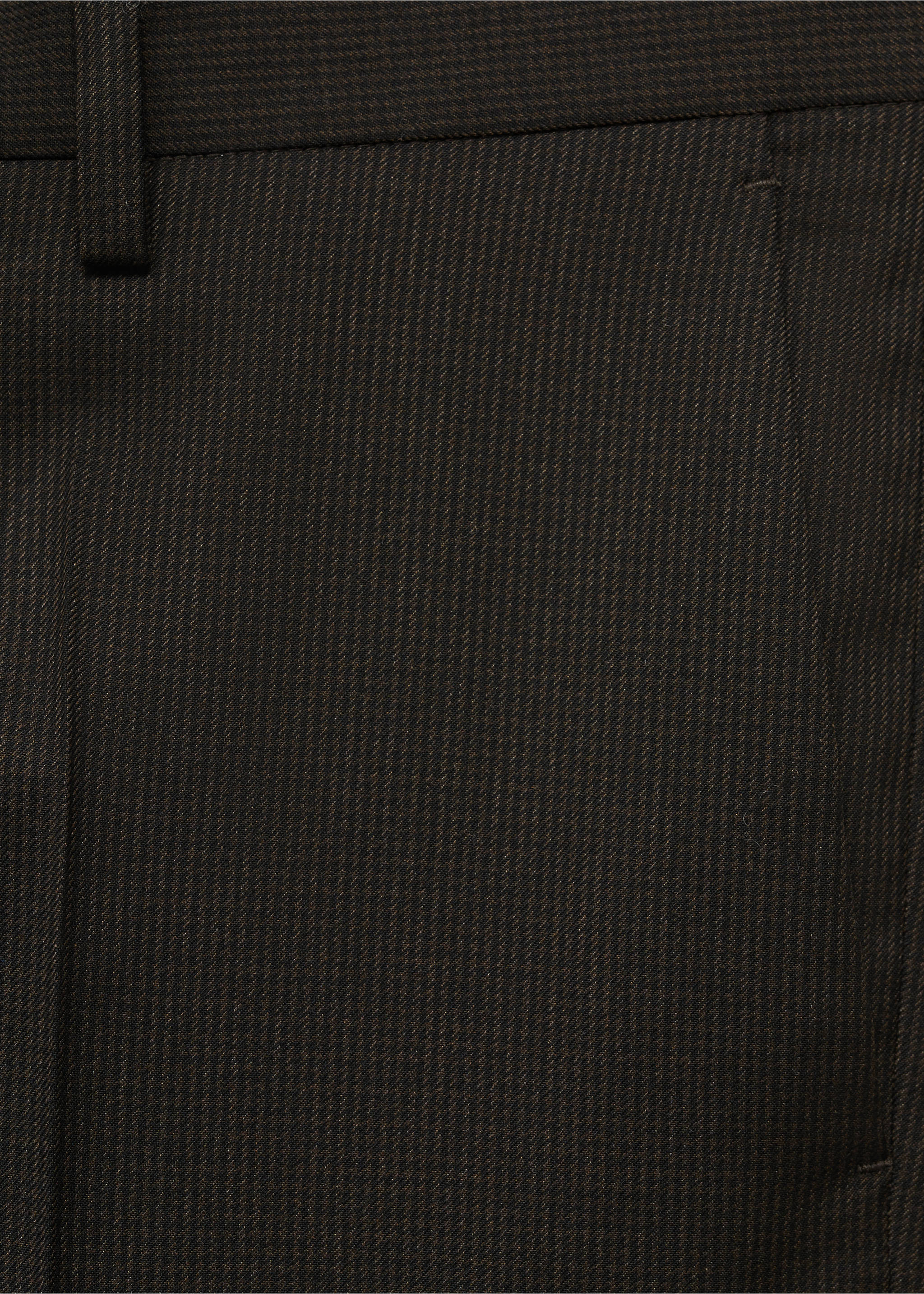 Slim Fit-Anzughose aus Comfort-Stretch-Gewebe - Detail des Artikels 0, Braun. Ref: 77065147-00.