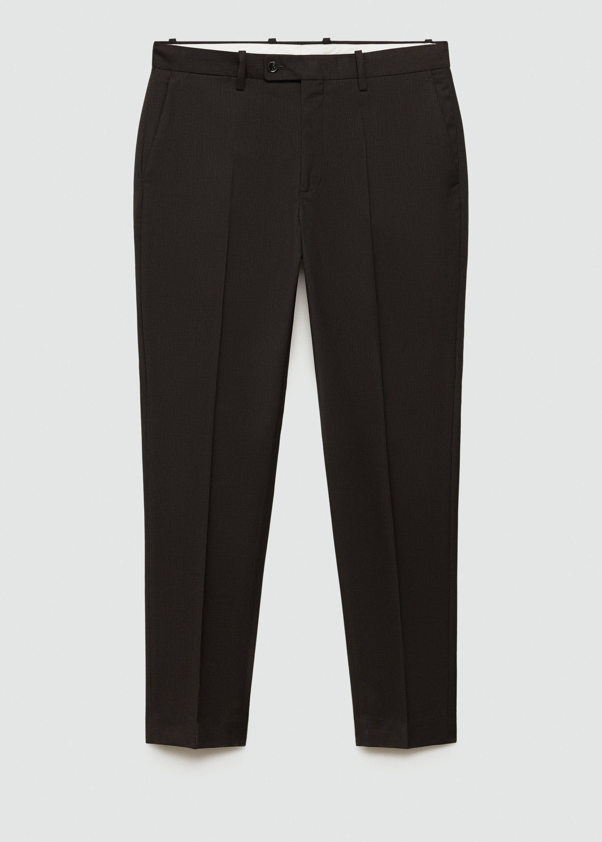 Stretch-fabric slim-fit suit trousers - Article without model