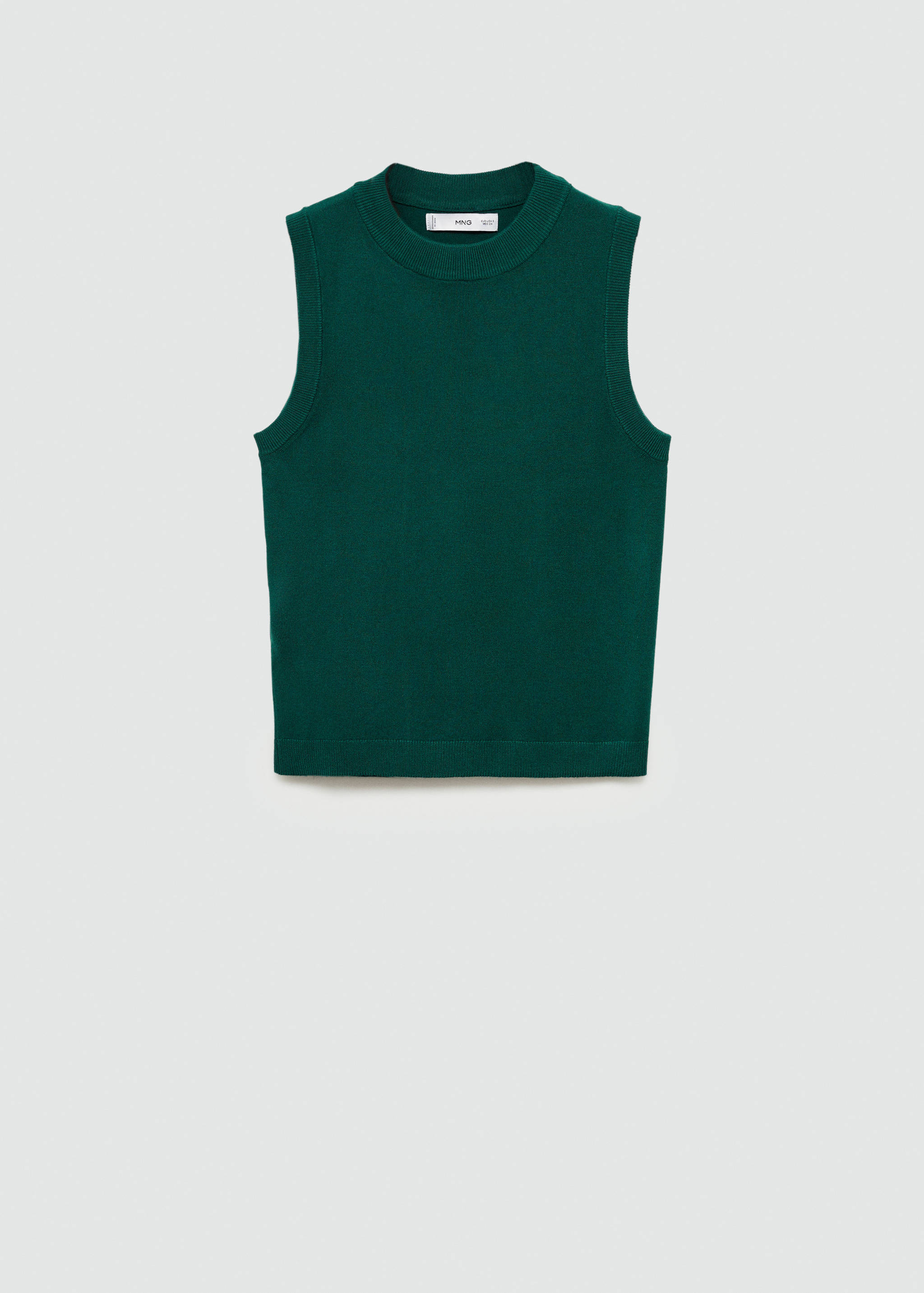 Knitted top with wide straps - Article without model