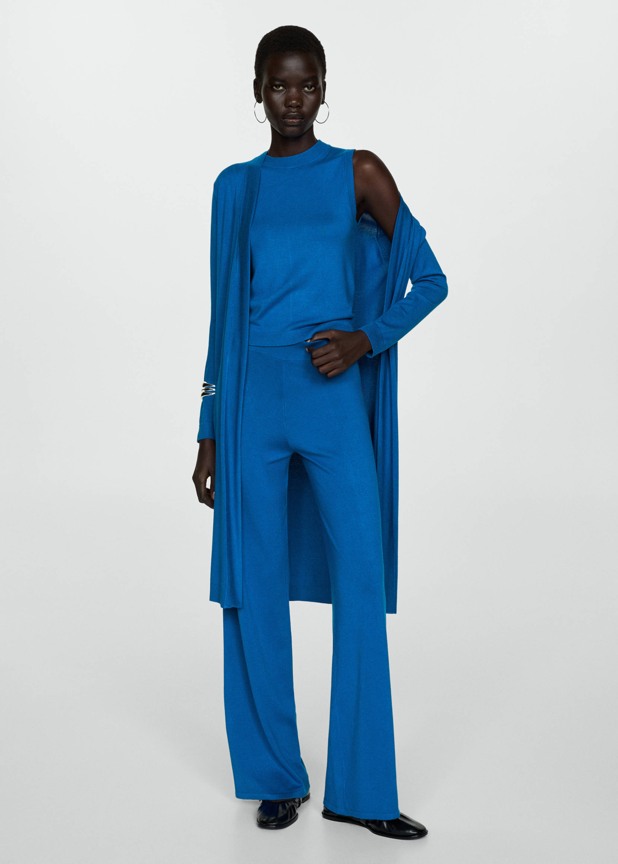 Úpletový top se širokými ramínky - Celkový náhled