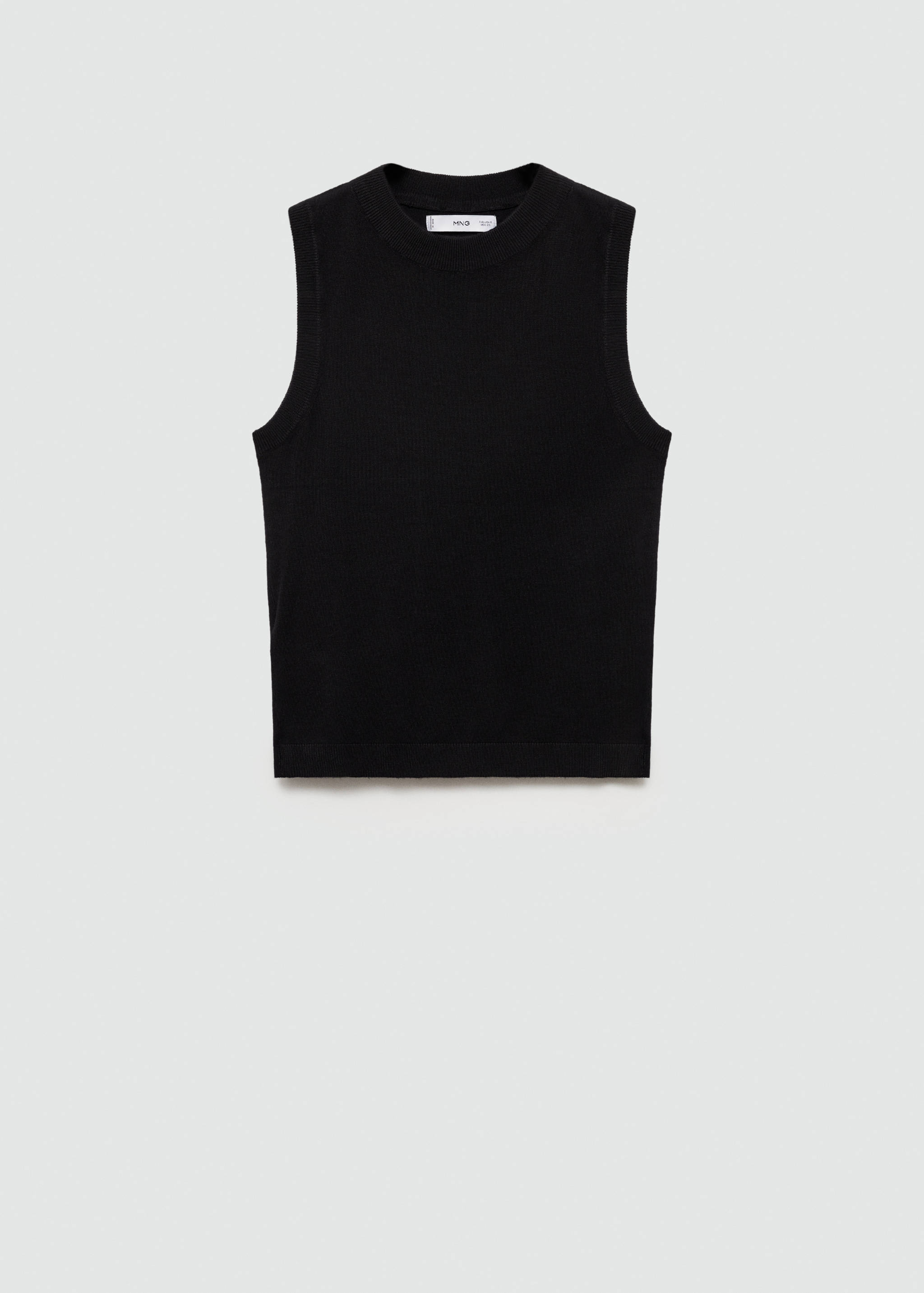 Knitted top with wide straps - Article without model