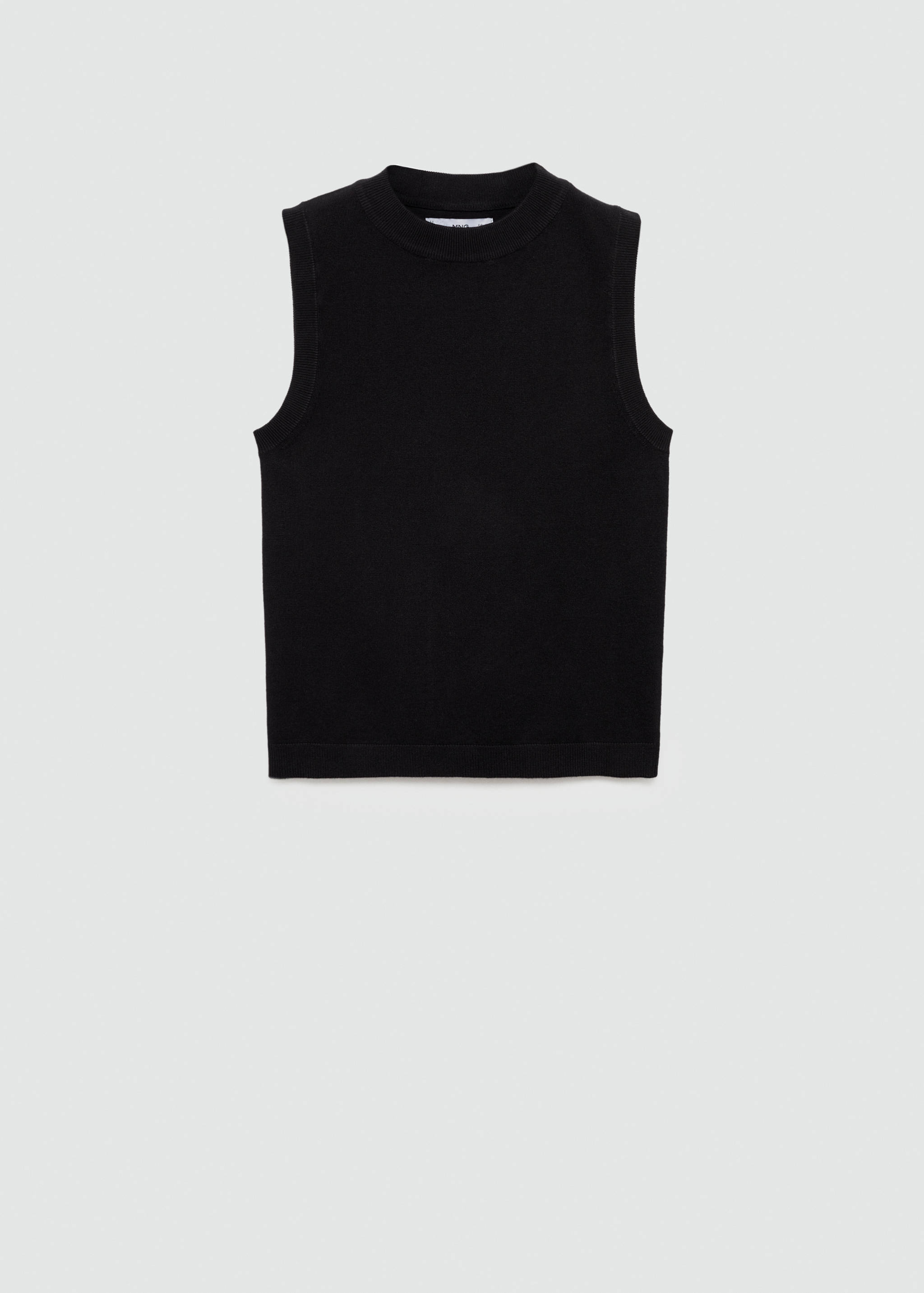 Knitted top with wide straps - Article without model