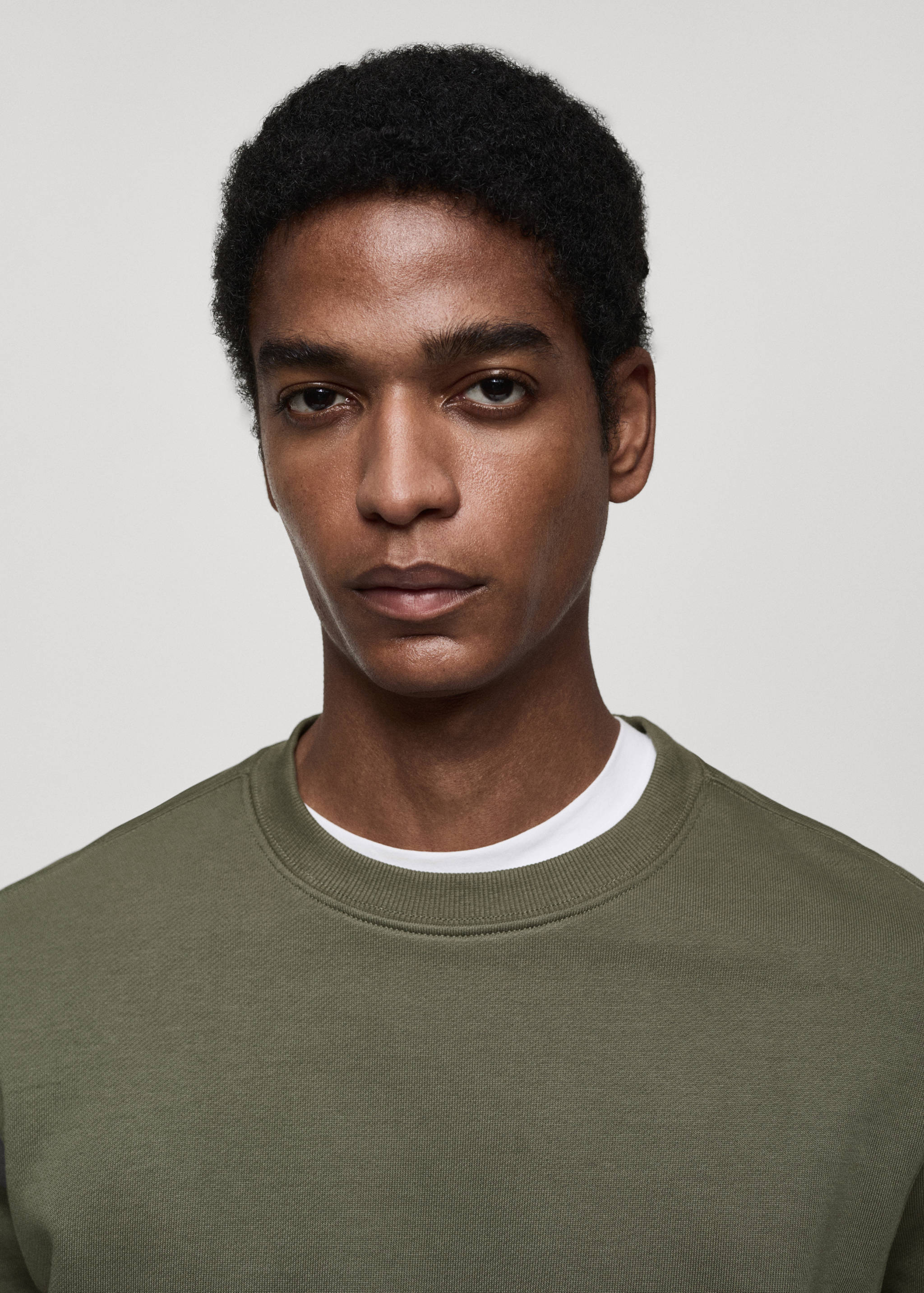 Regular Fit-Sweatshirt aus 100 % Baumwolle - Detail des Artikels 1