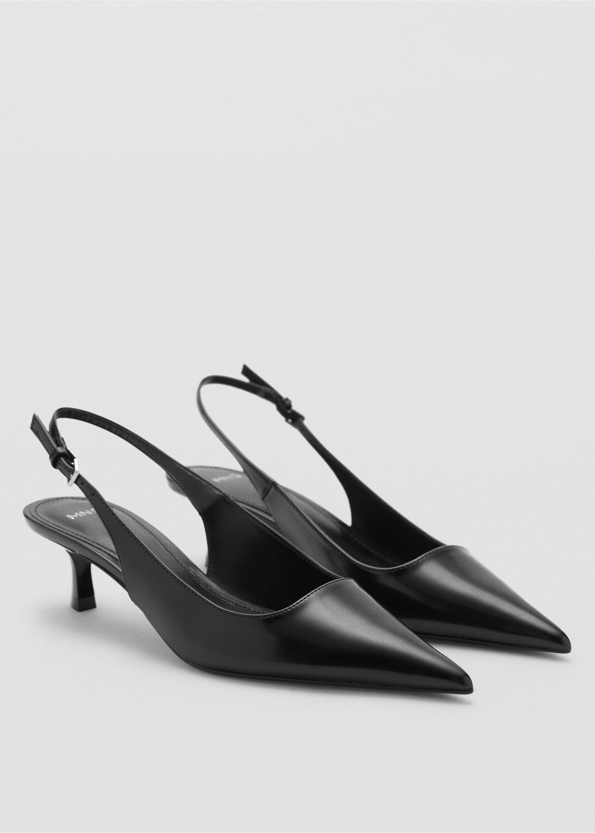Kitten-heeled shoes - Medium plane, Black. Ref: 77065151-00.
