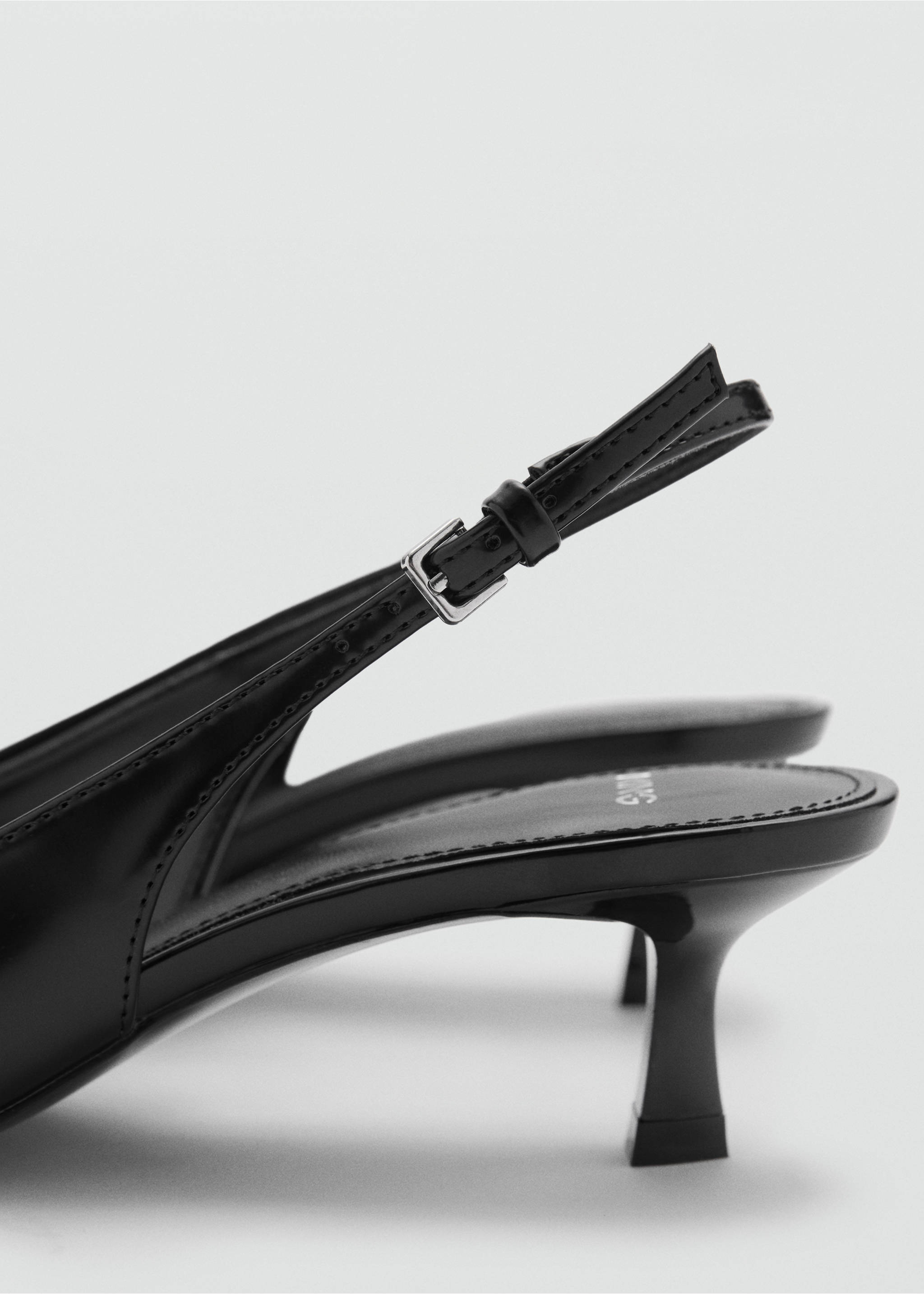 Kitten-heeled shoes - Details of the article 1, Black. Ref: 77065151-00.