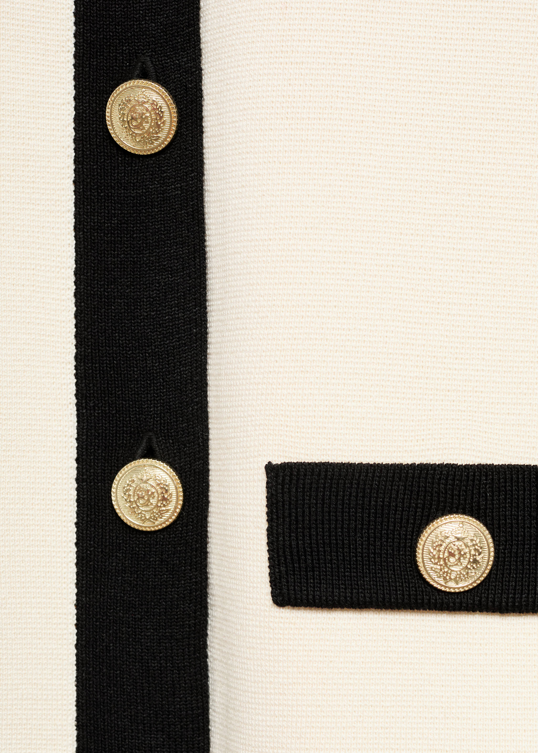 Cardigan with contrasting trim - Details of the article 8