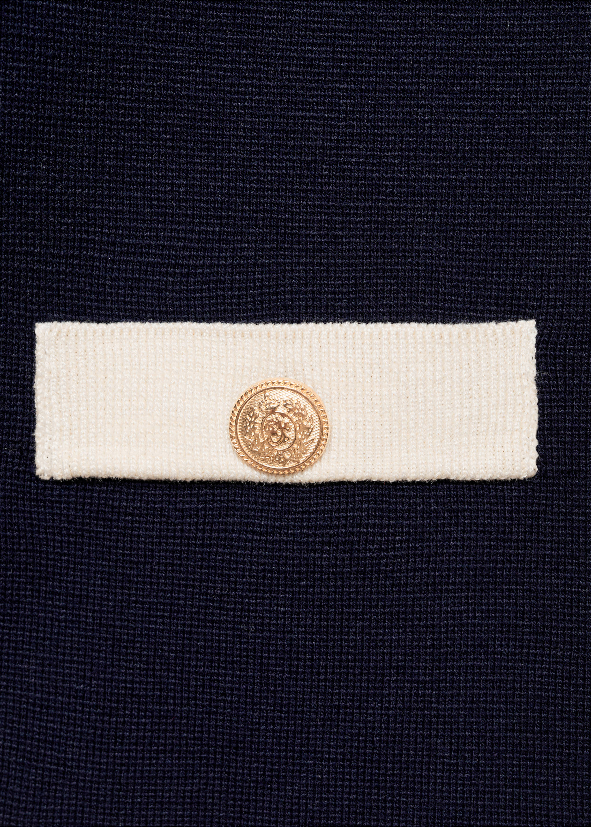 Knitted jacket pia - Details of the article 0, Dark Navy. Ref: 77065153-00.