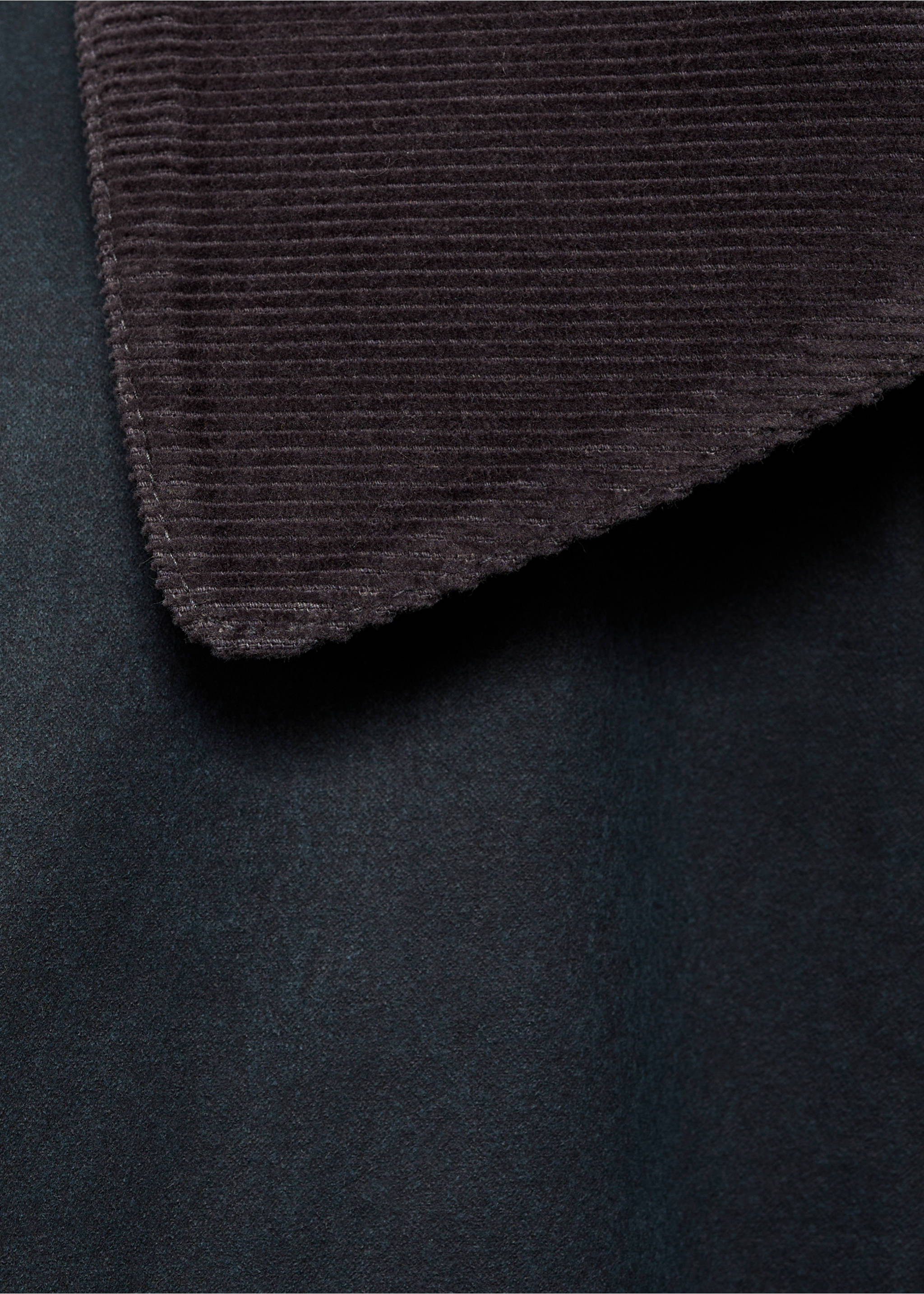 Parka efecto encerado larga - Detalle del artículo 0, Azul marino oscuro. Ref: 77065630-00.