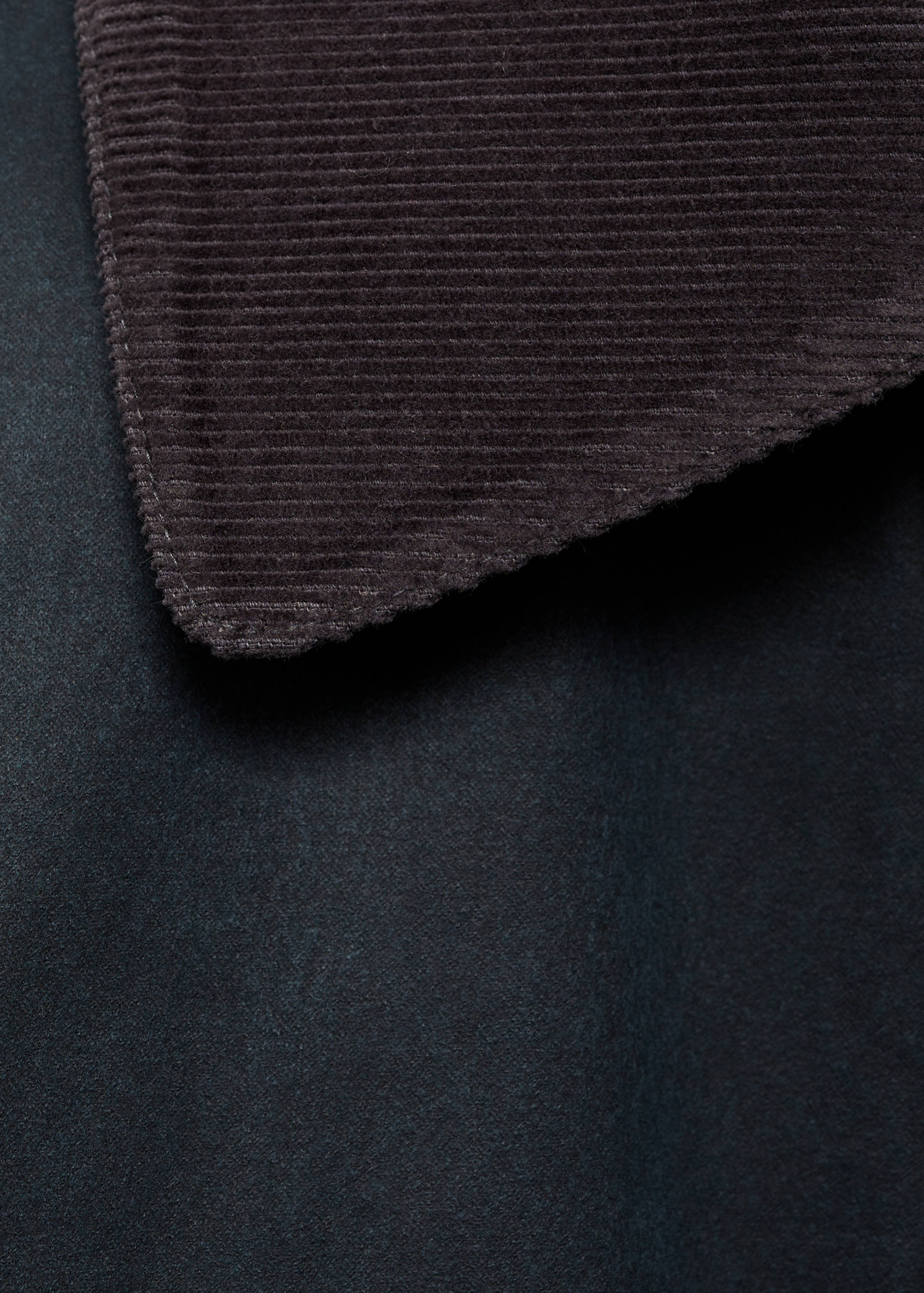Long waxed-effect parka - Details of the article 0