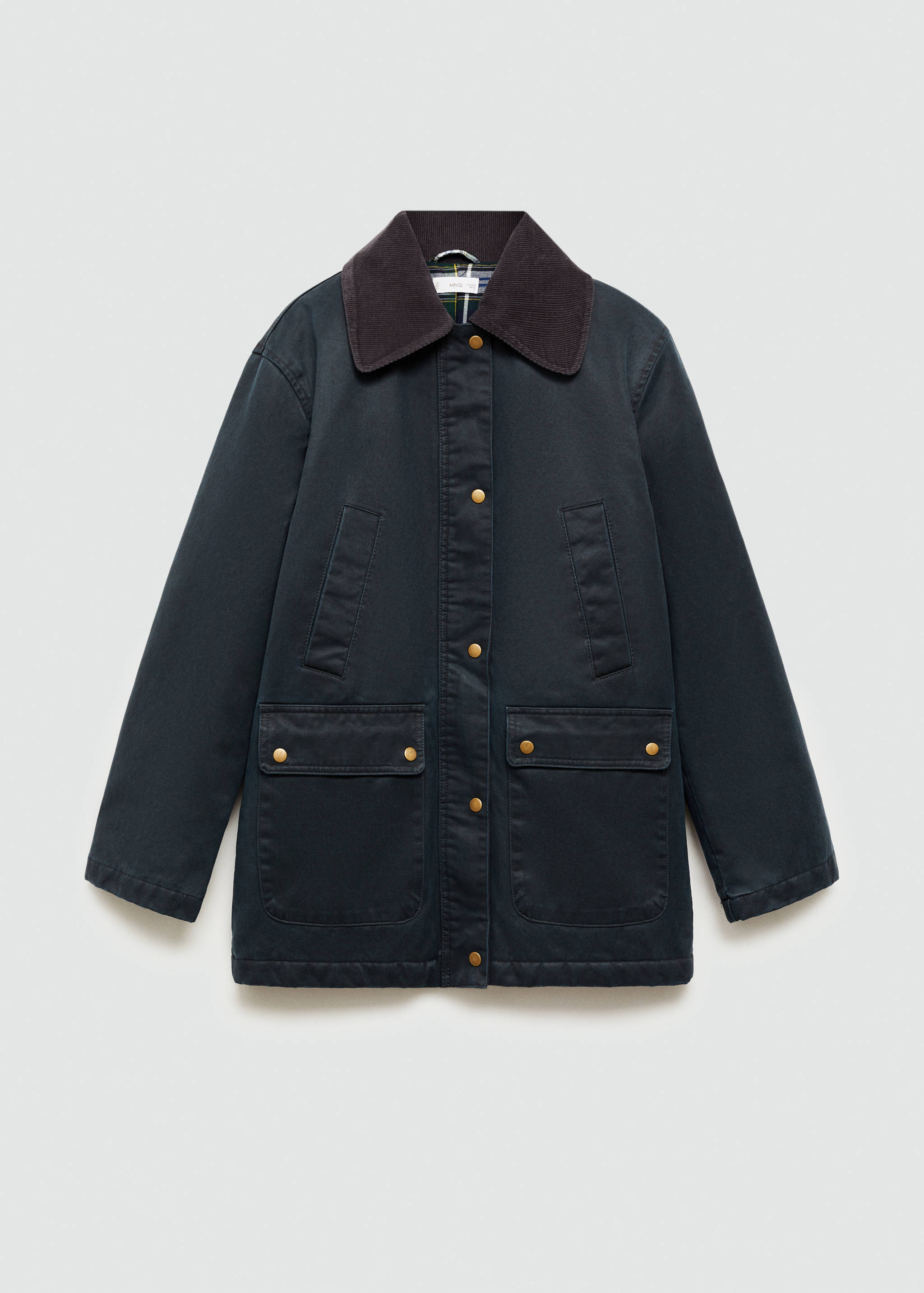 Parka efecto encerado larga - Artículo sin modelo