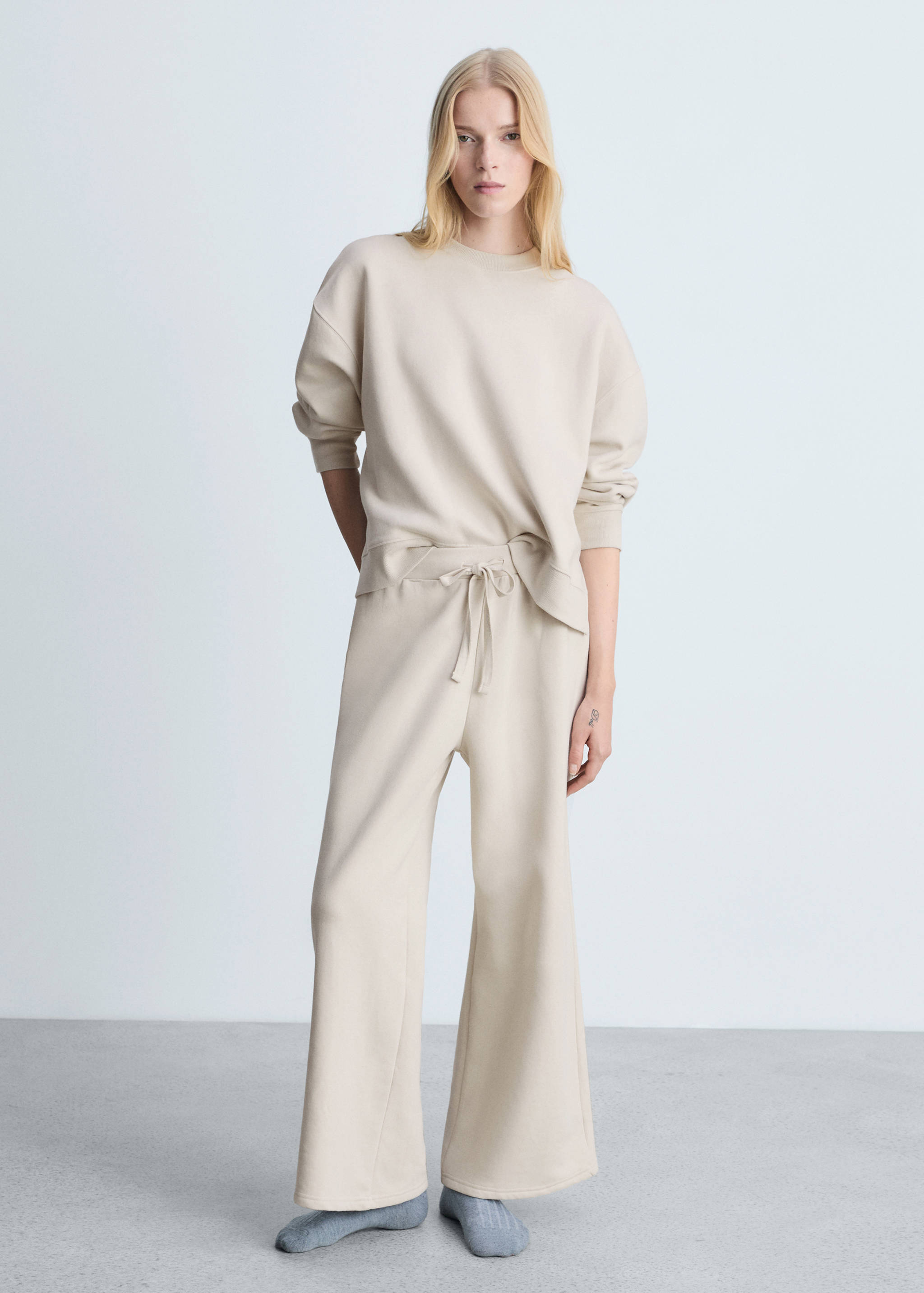 Cotton plush pants - General plane