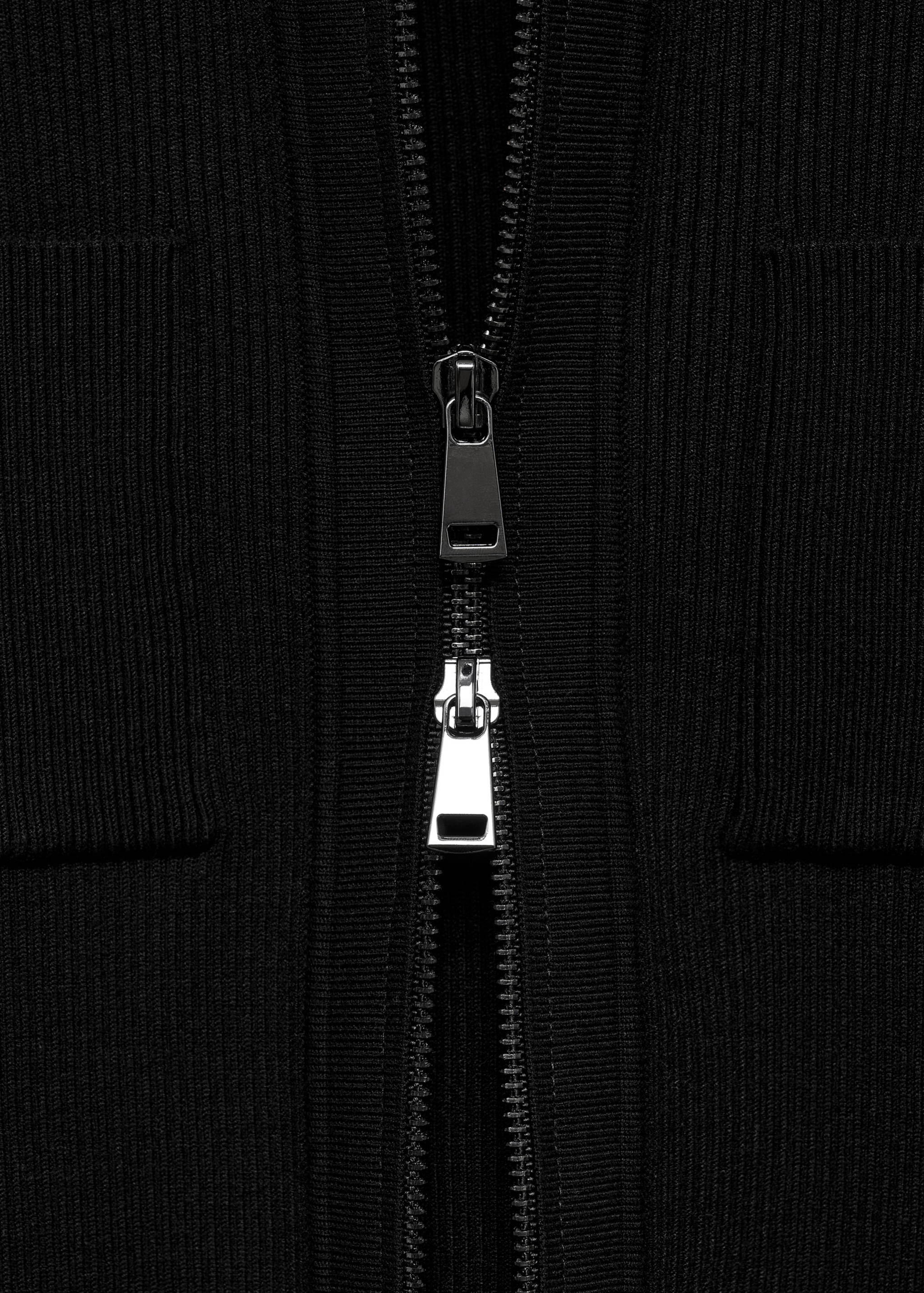Chaqueta punto fino cremallera - Detalle del artículo 0