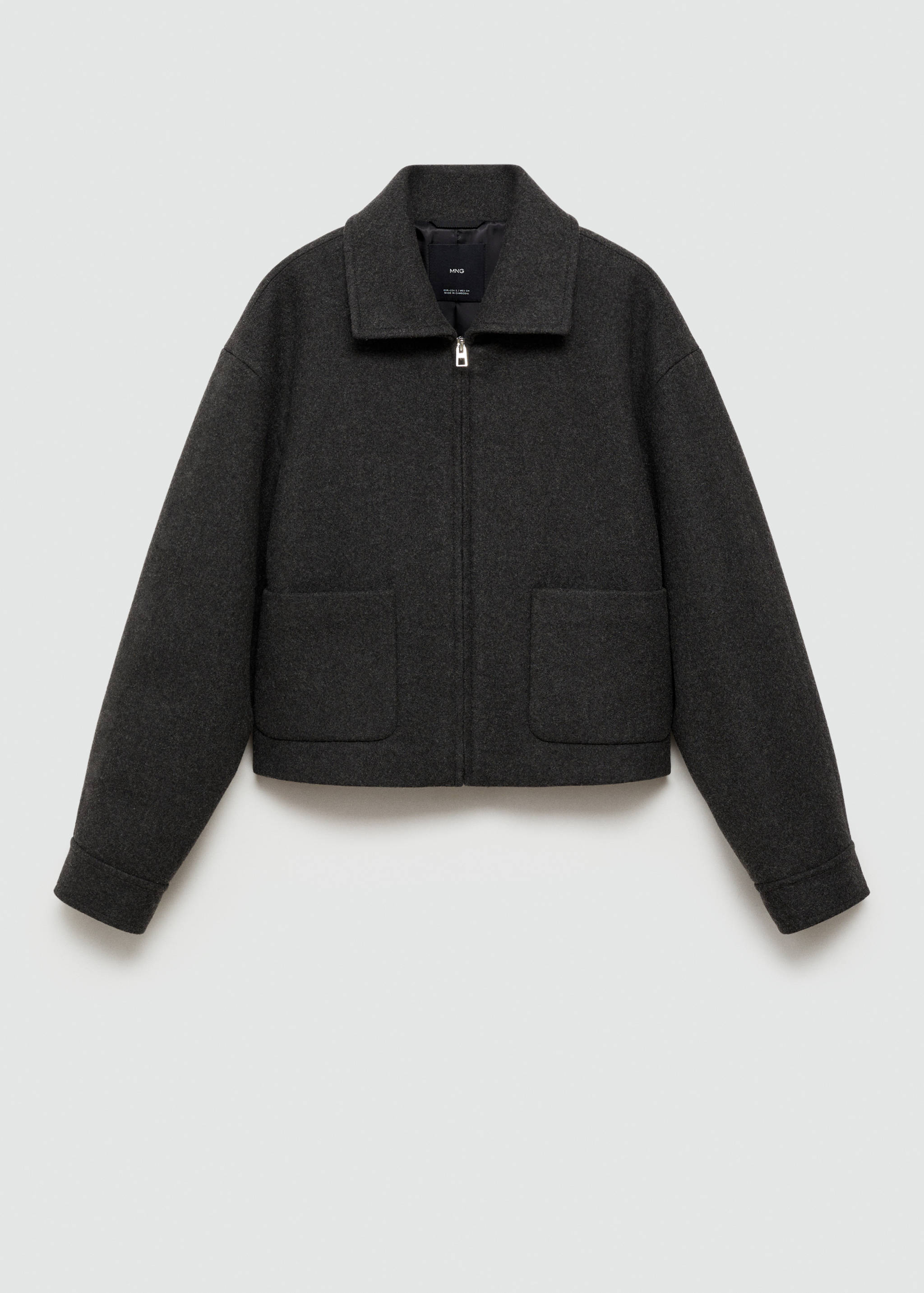 Cropped jacket with pockets - Article without model