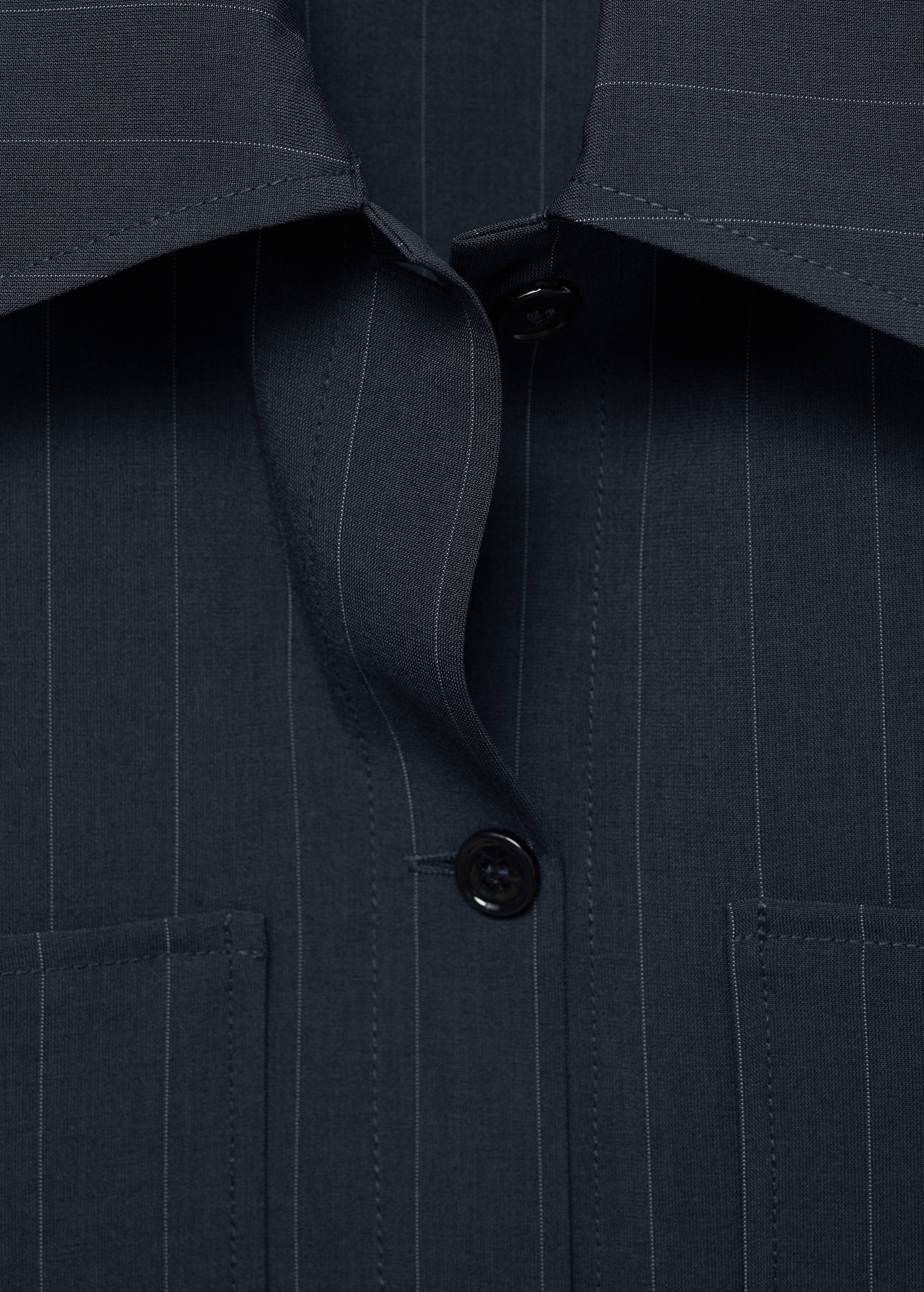 Pinstripe overshirt - Details of the article 8