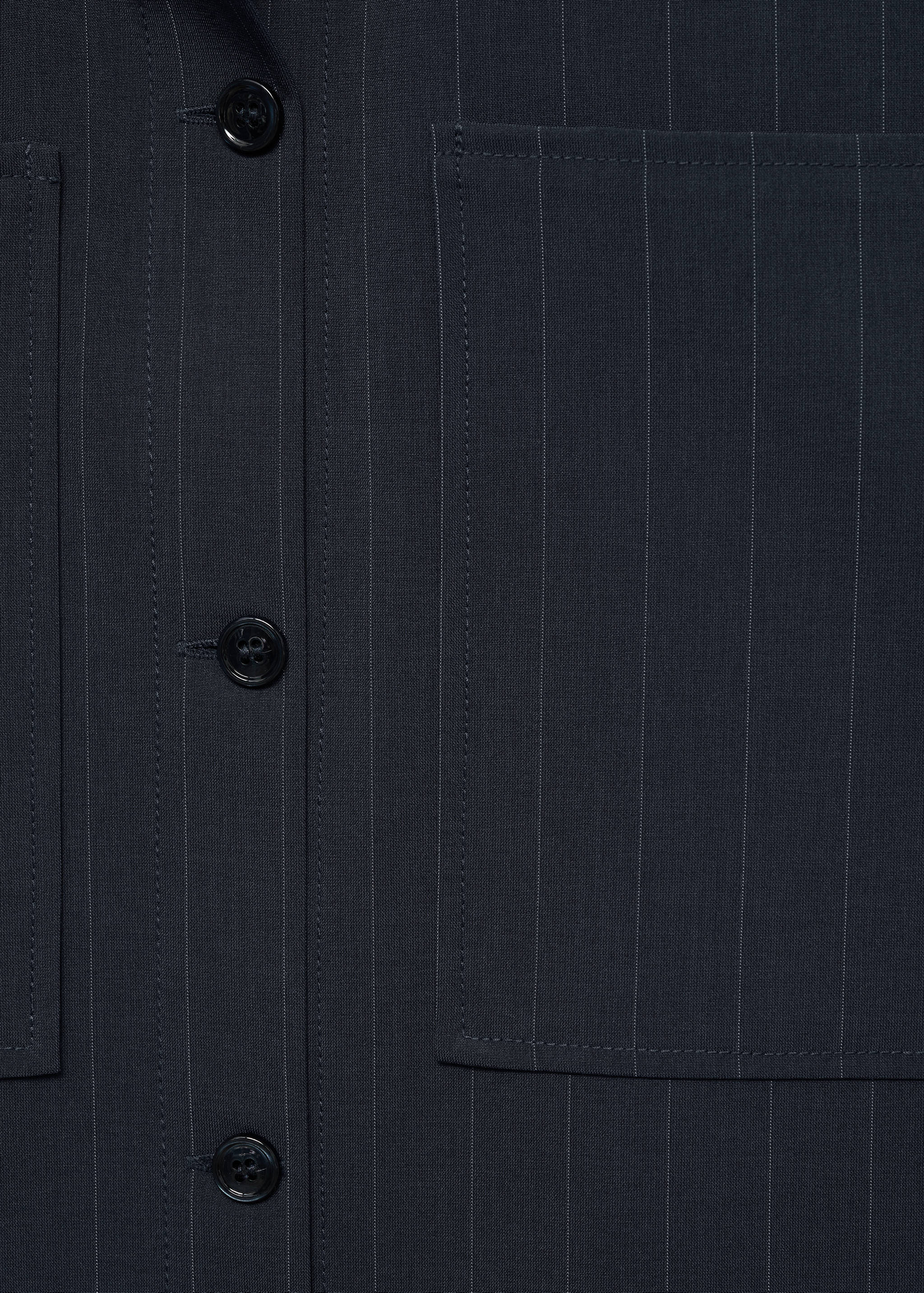 Pinstripe overshirt - Details of the article 0