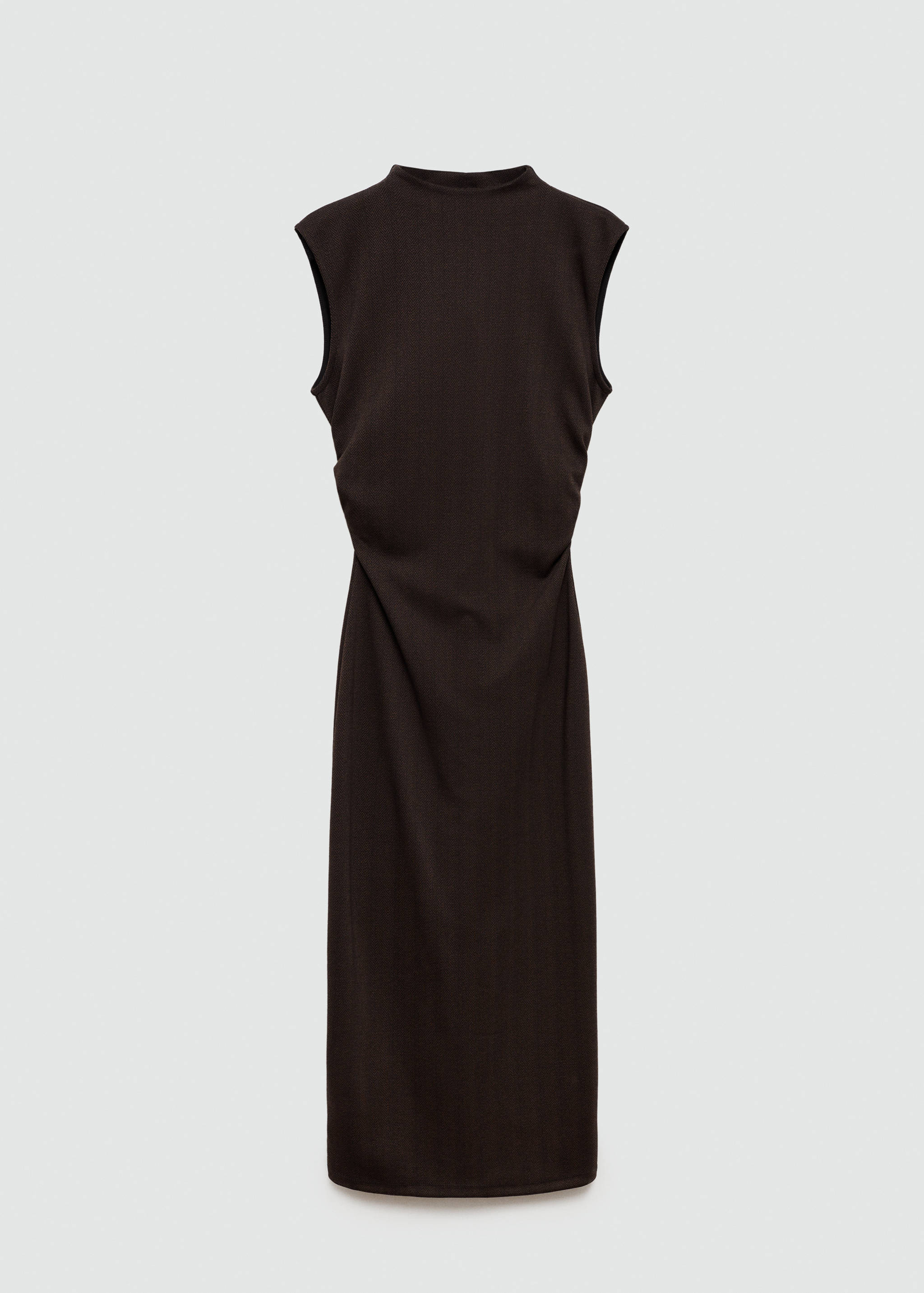 Knitted dress with gathered detail - Article without model