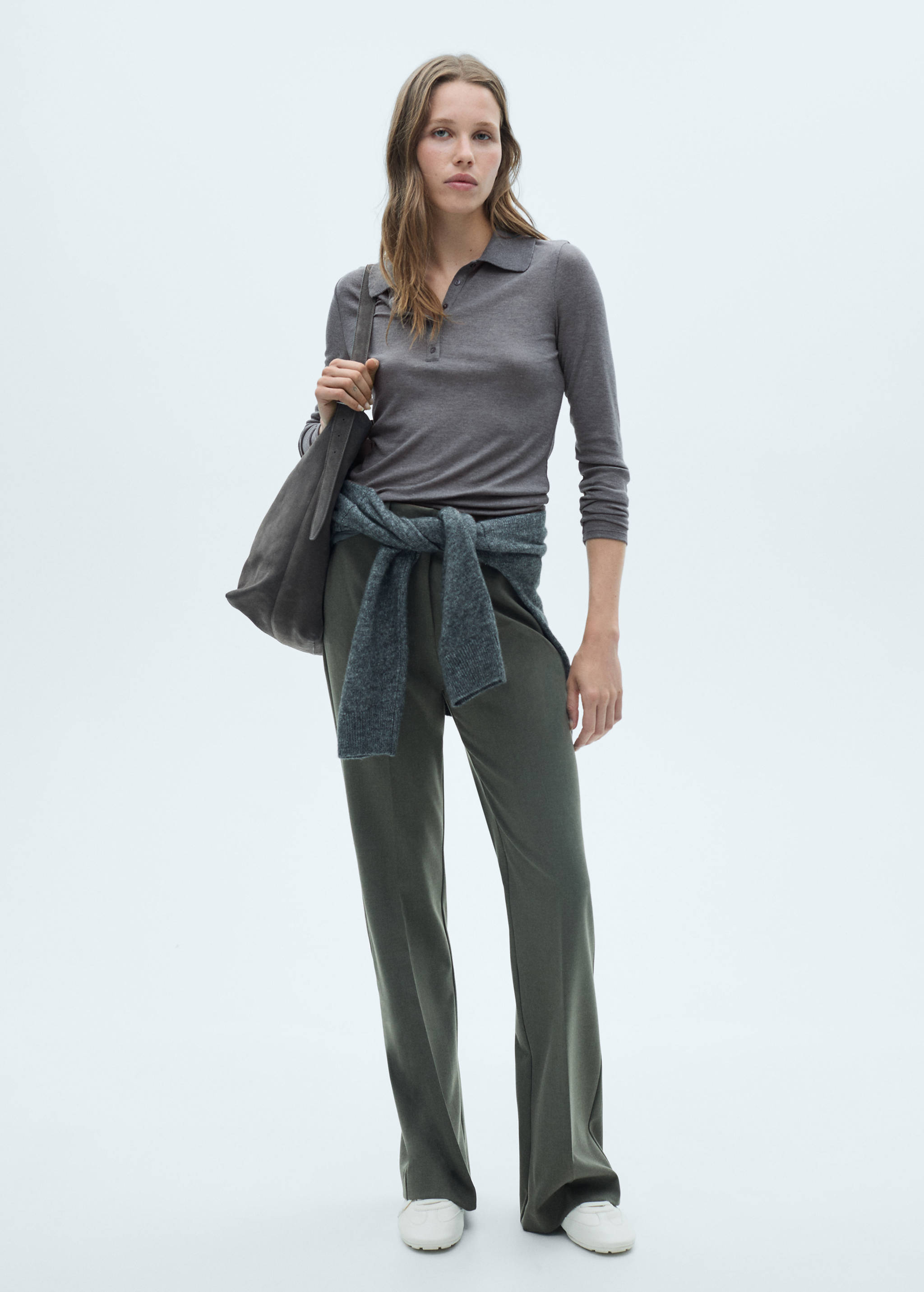 Button-down collar polo shirt - General plane