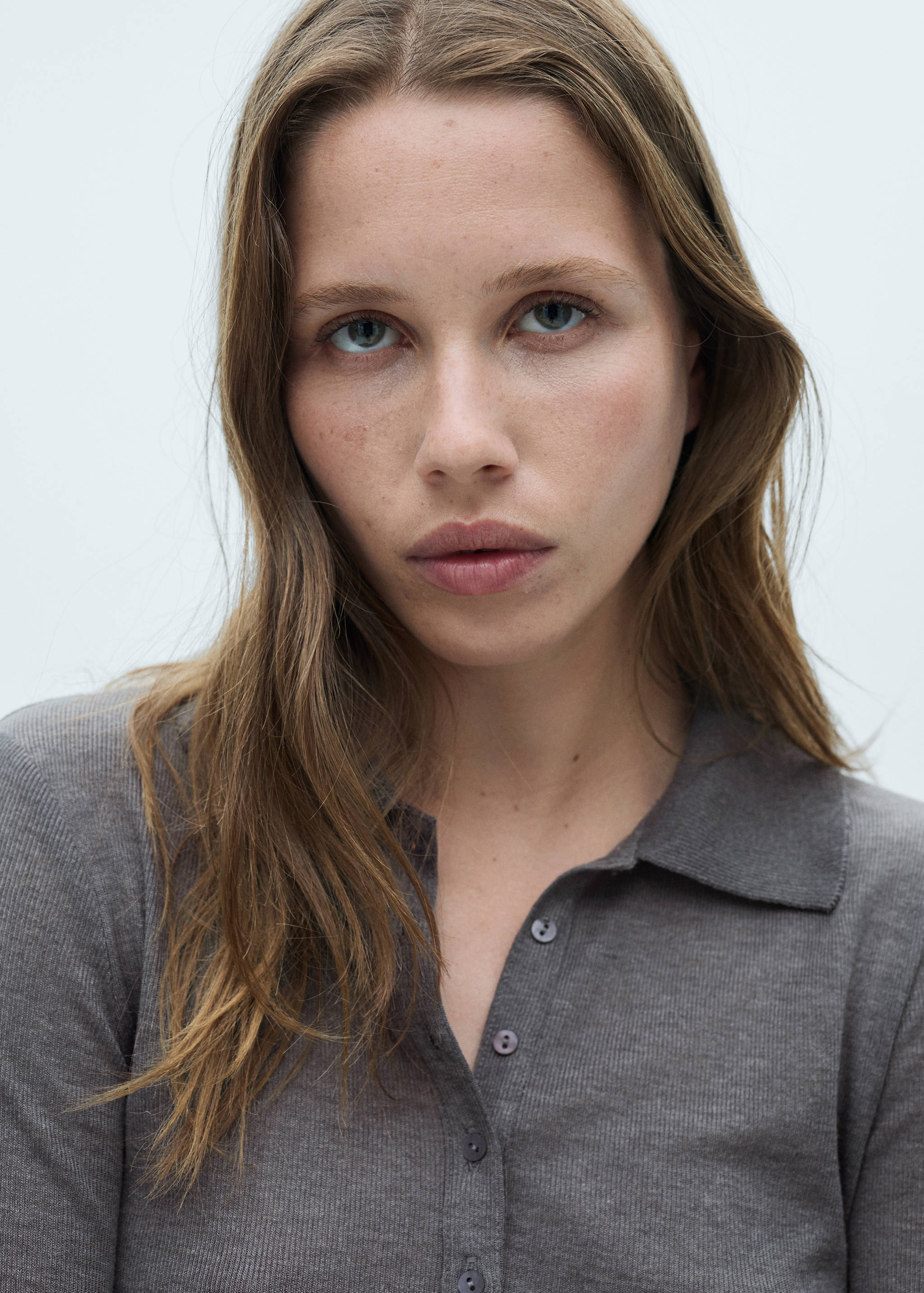 Button-down collar polo shirt - Details of the article 1