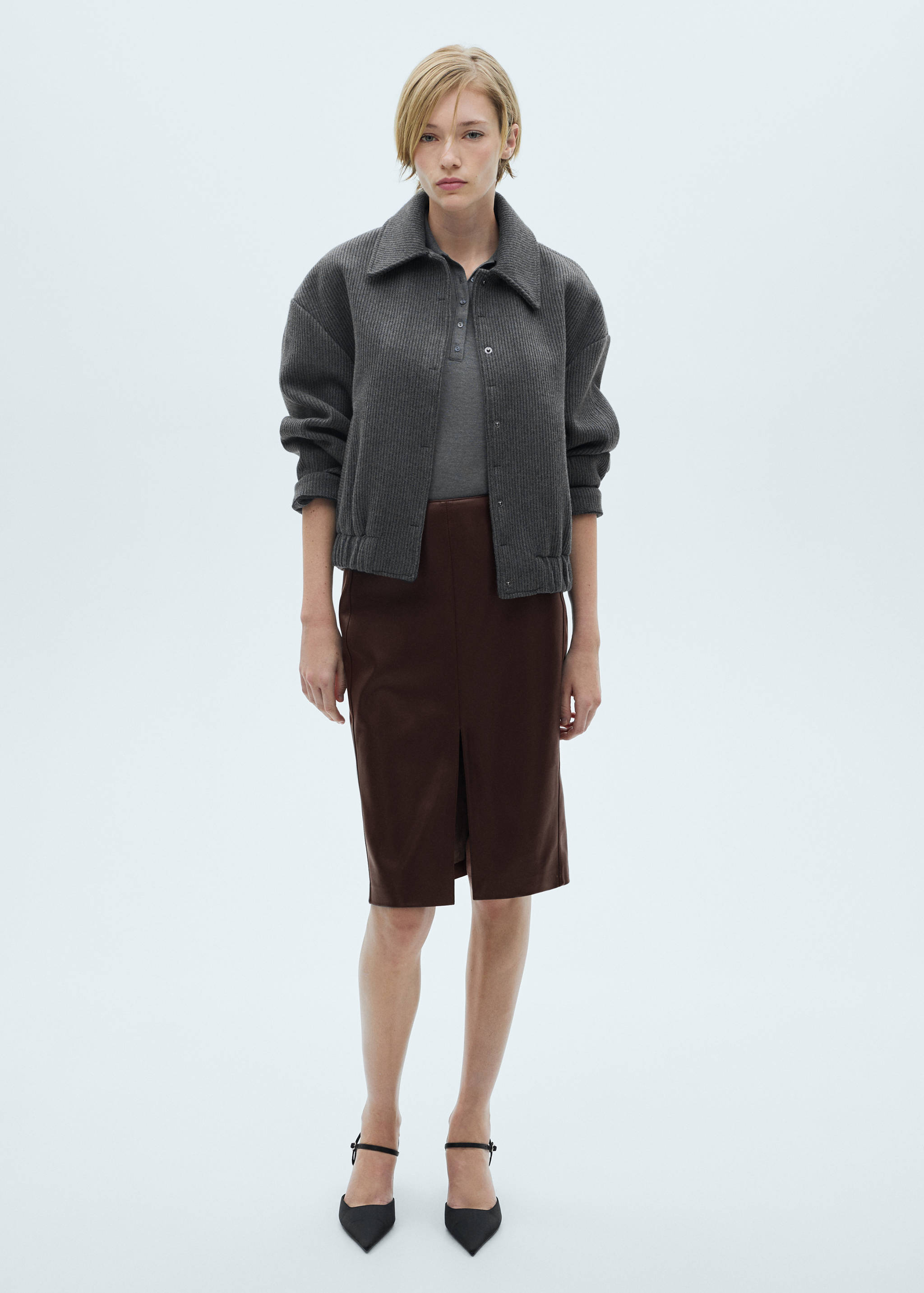 Jupe crayon similicuir - Plan général