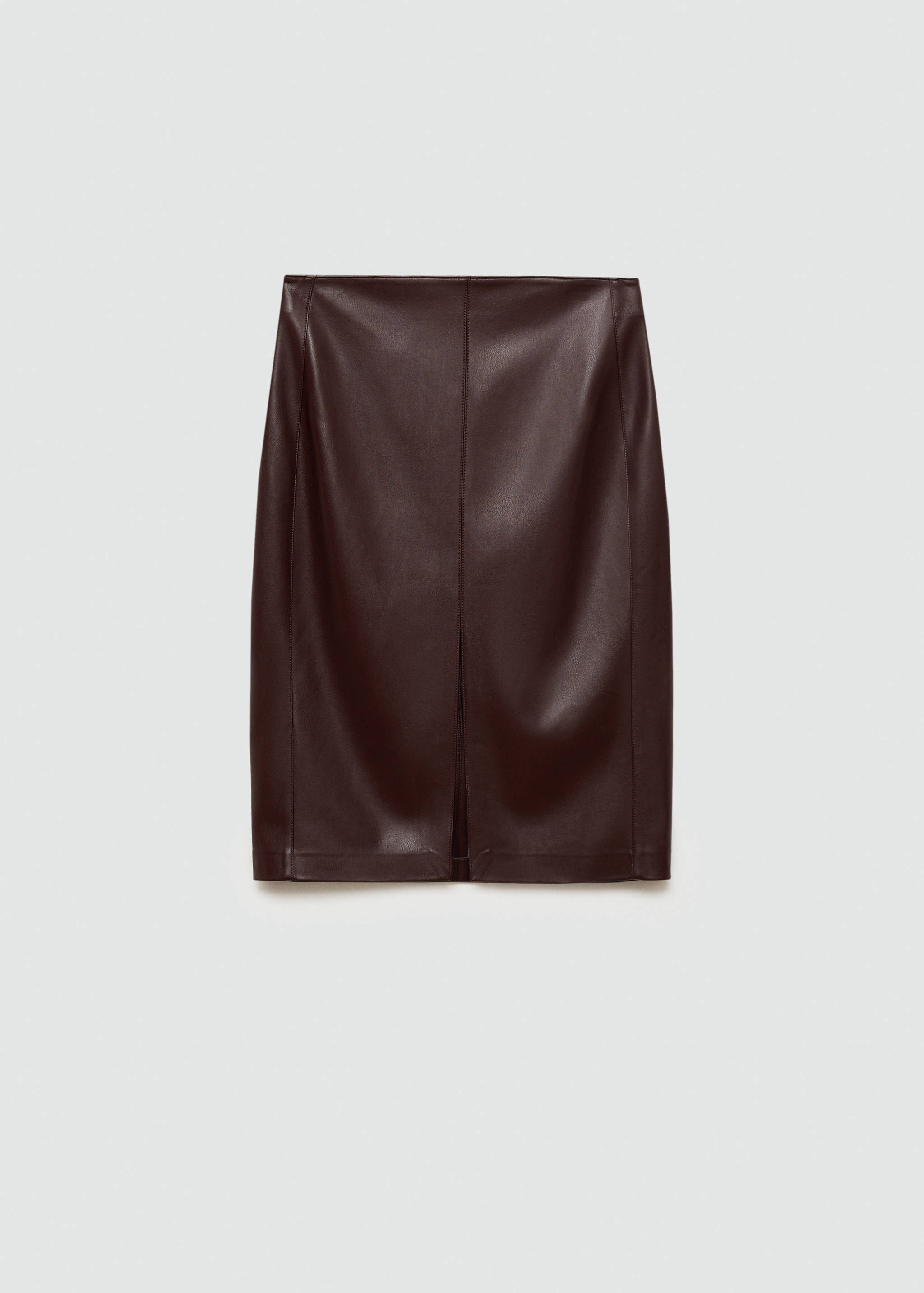 Leather-effect pencil skirt - Article without model