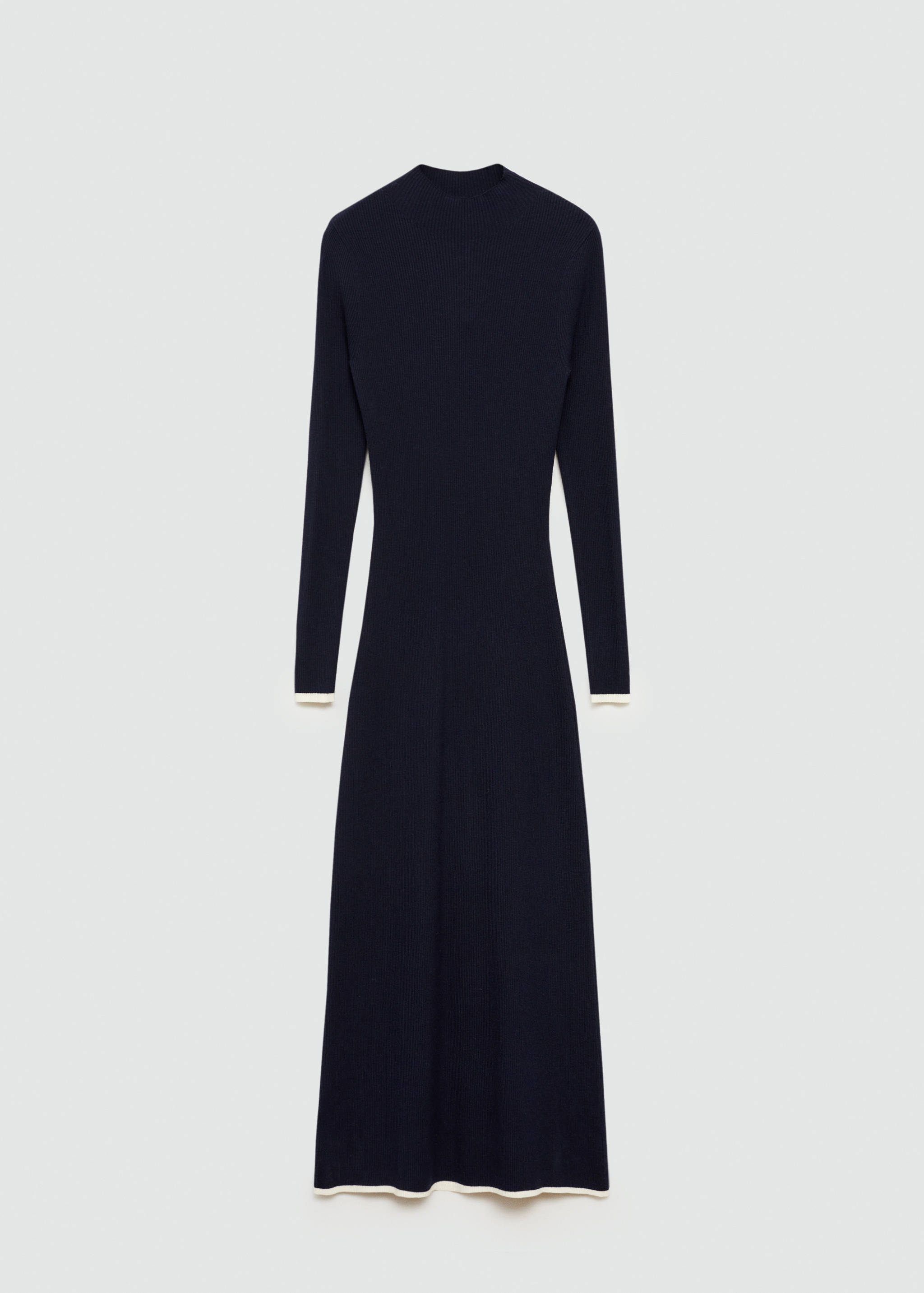 Strickkleid mit Kontrastabschlüssen - Artikel ohne Model