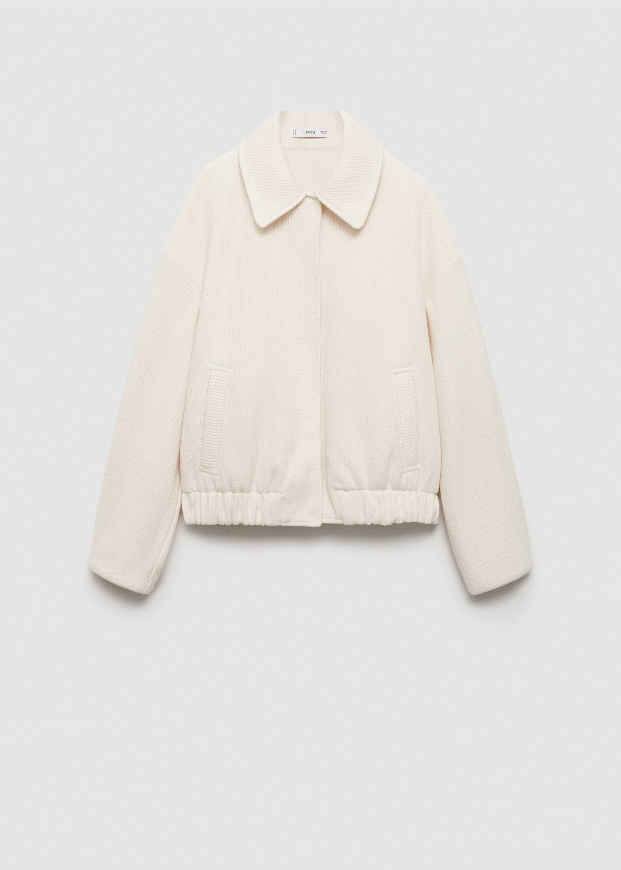 Pocket knit jacket - Article without model, Off White. Ref: 77065660-00.