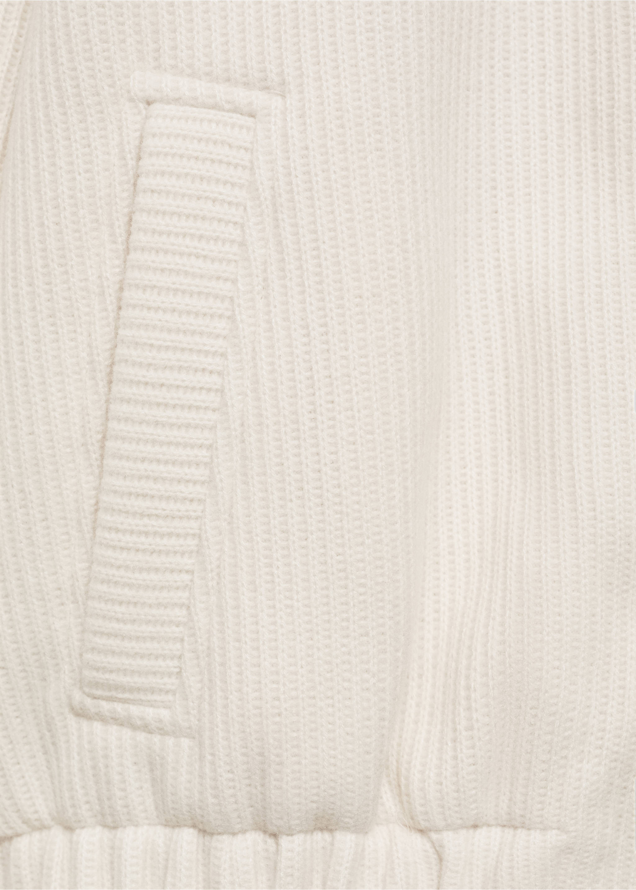 Pocket knit jacket - Details of the article 0, Off White. Ref: 77065660-00.