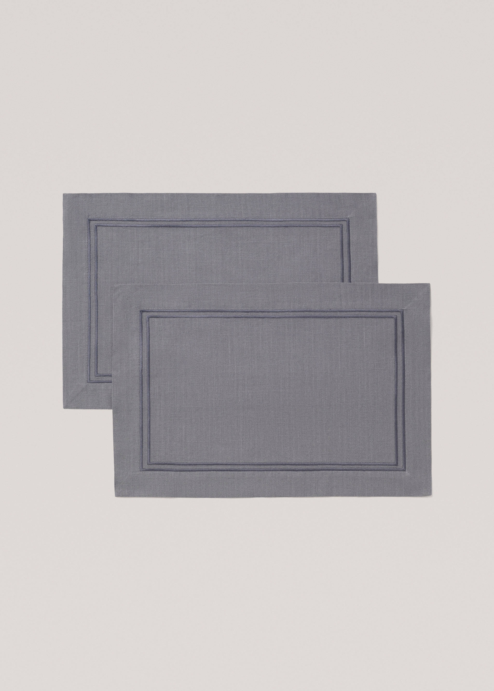 100% cotton placement with embroidered border 35x50cm - Article without model