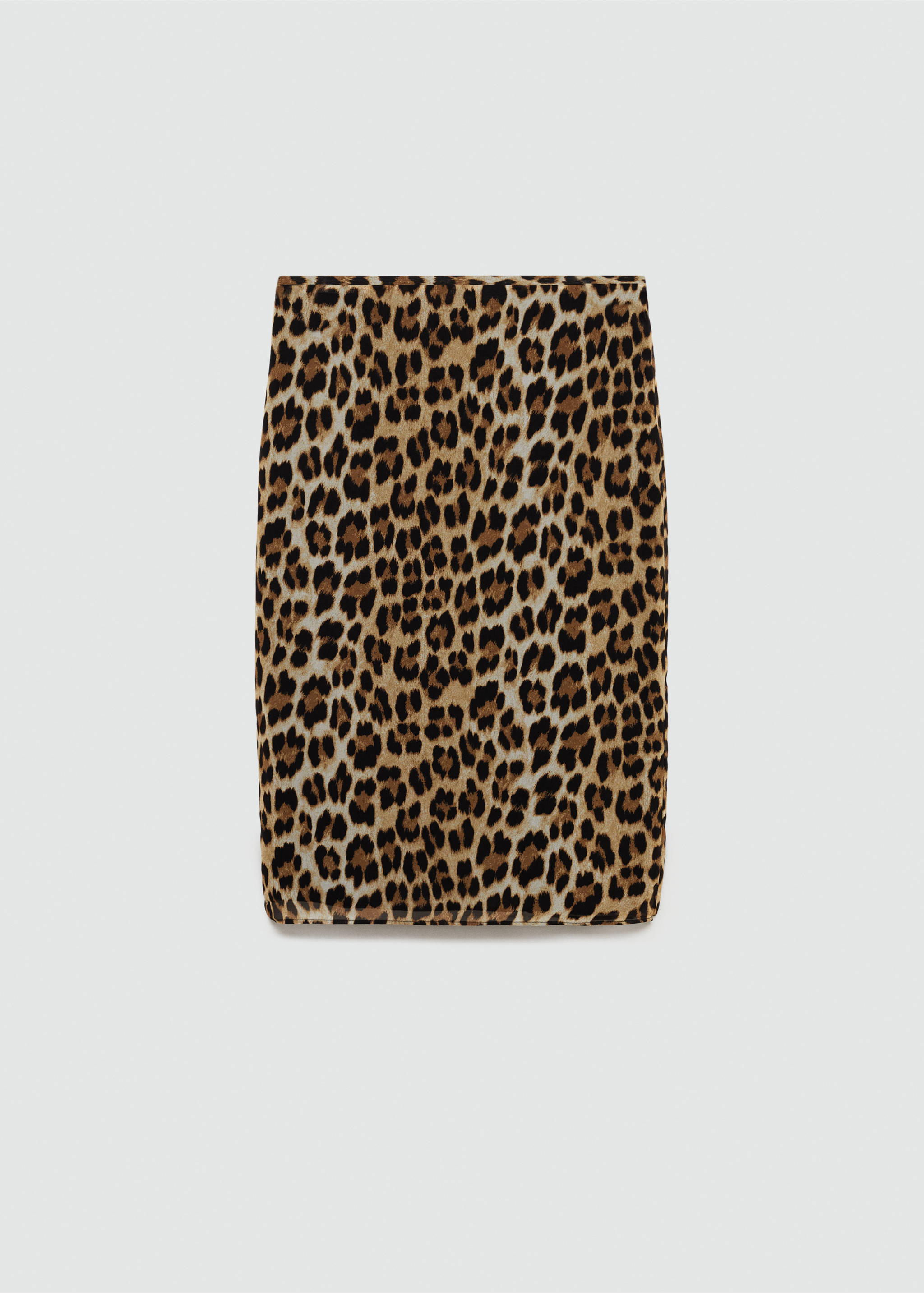 Leopard midi skirt - Article without model, Brown. Ref: 77065667-00.