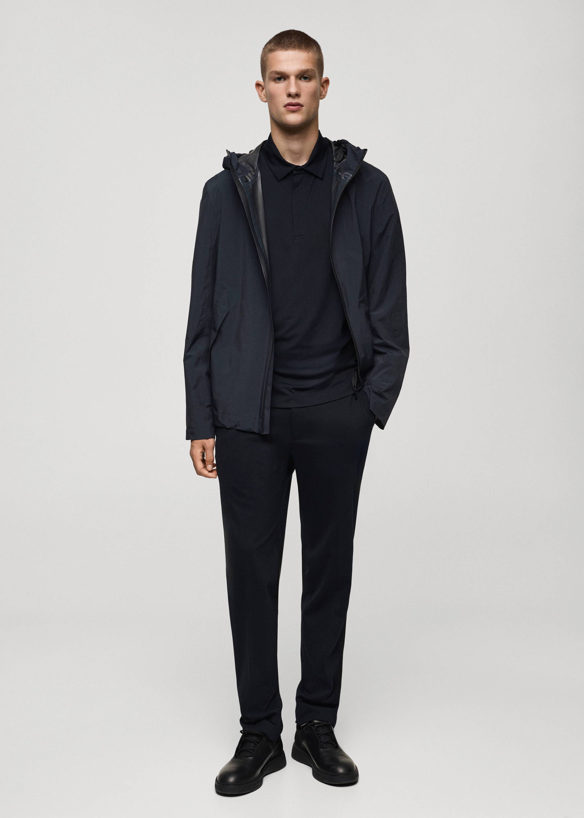 Veste capuche imperméable - Plan général