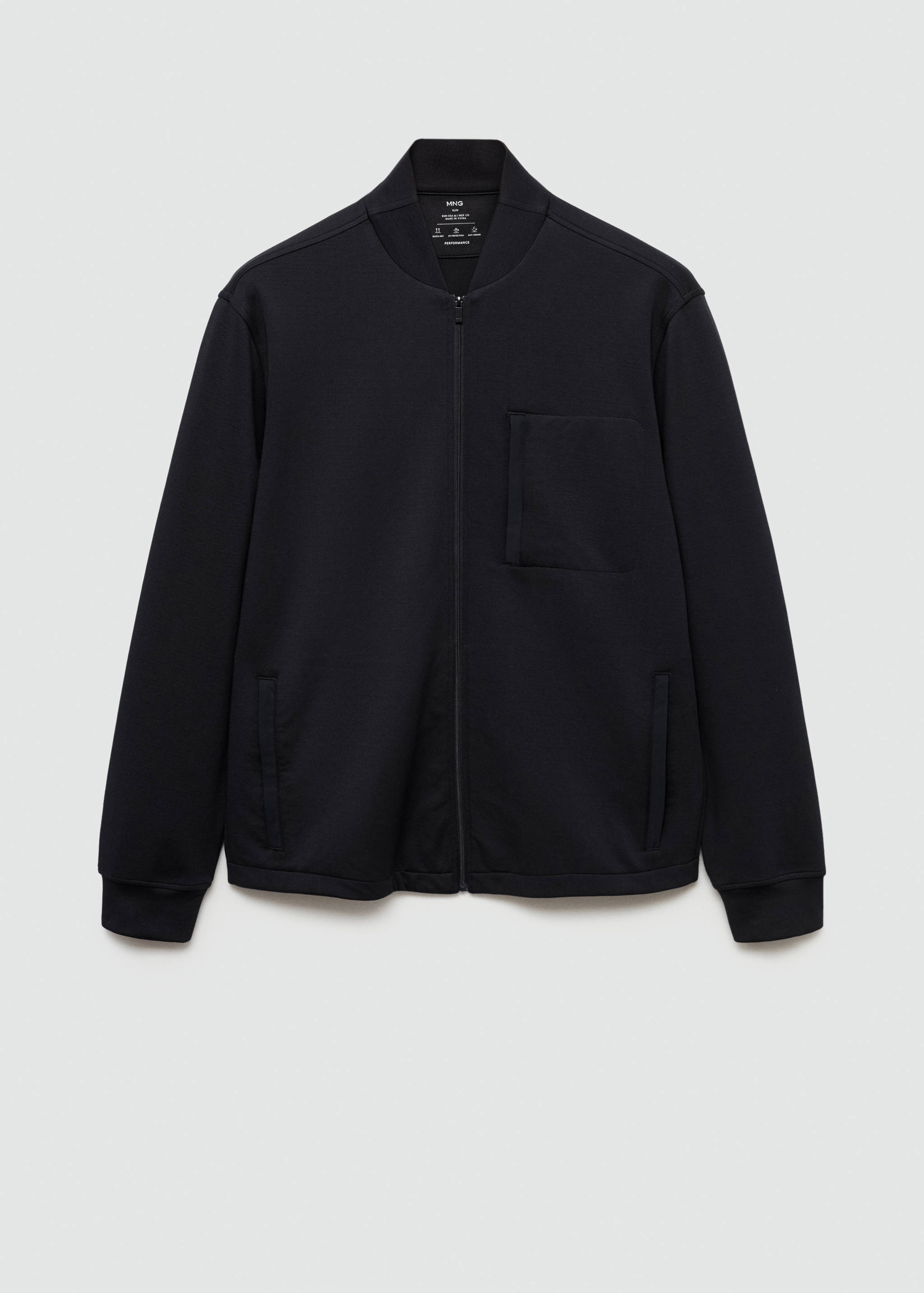 Bomber sweatshirt with anti-odour technology - Article sans modèle