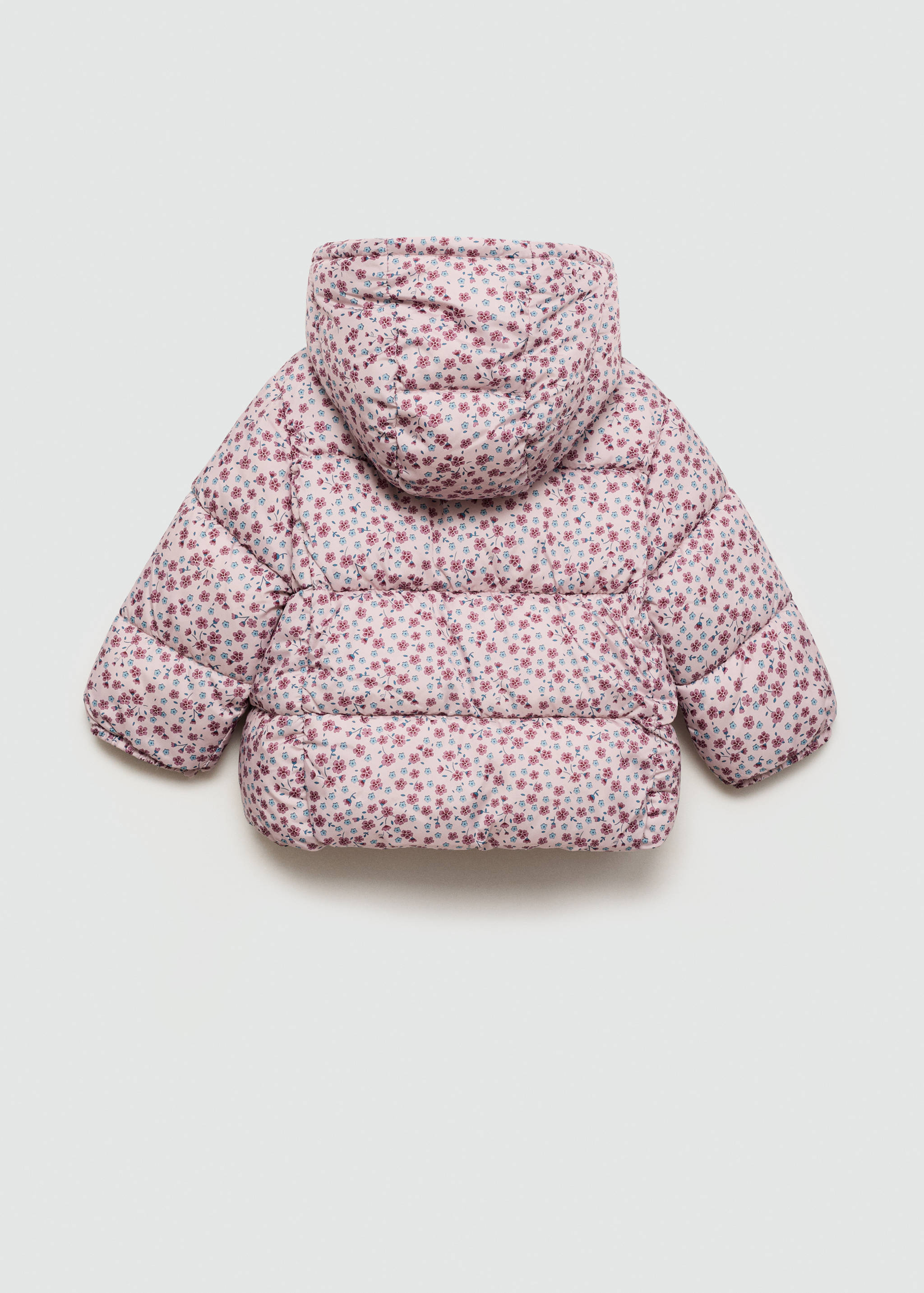 Flowers print quilted anorak - Reverse of the article