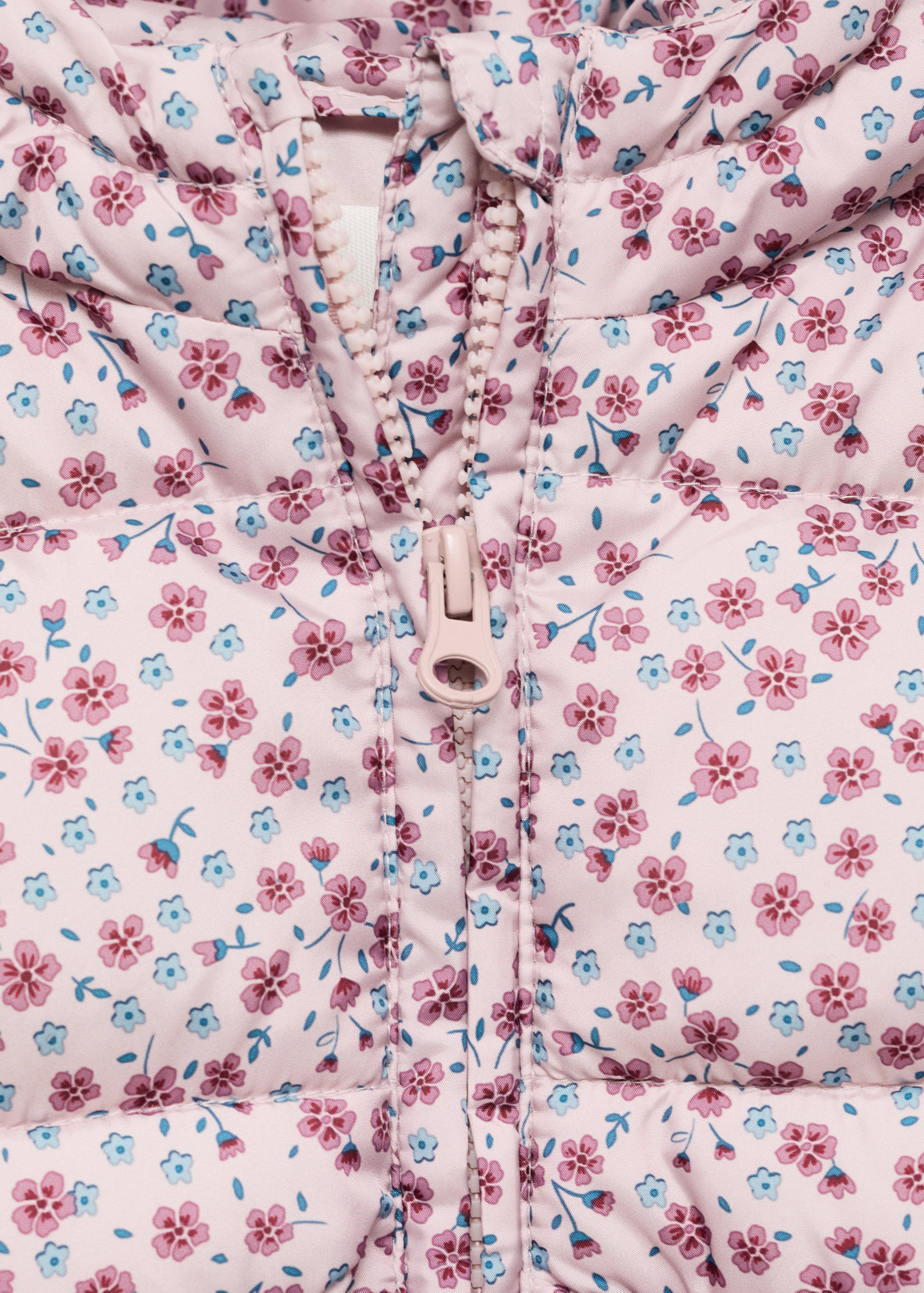 Flowers print quilted anorak - Details of the article 8