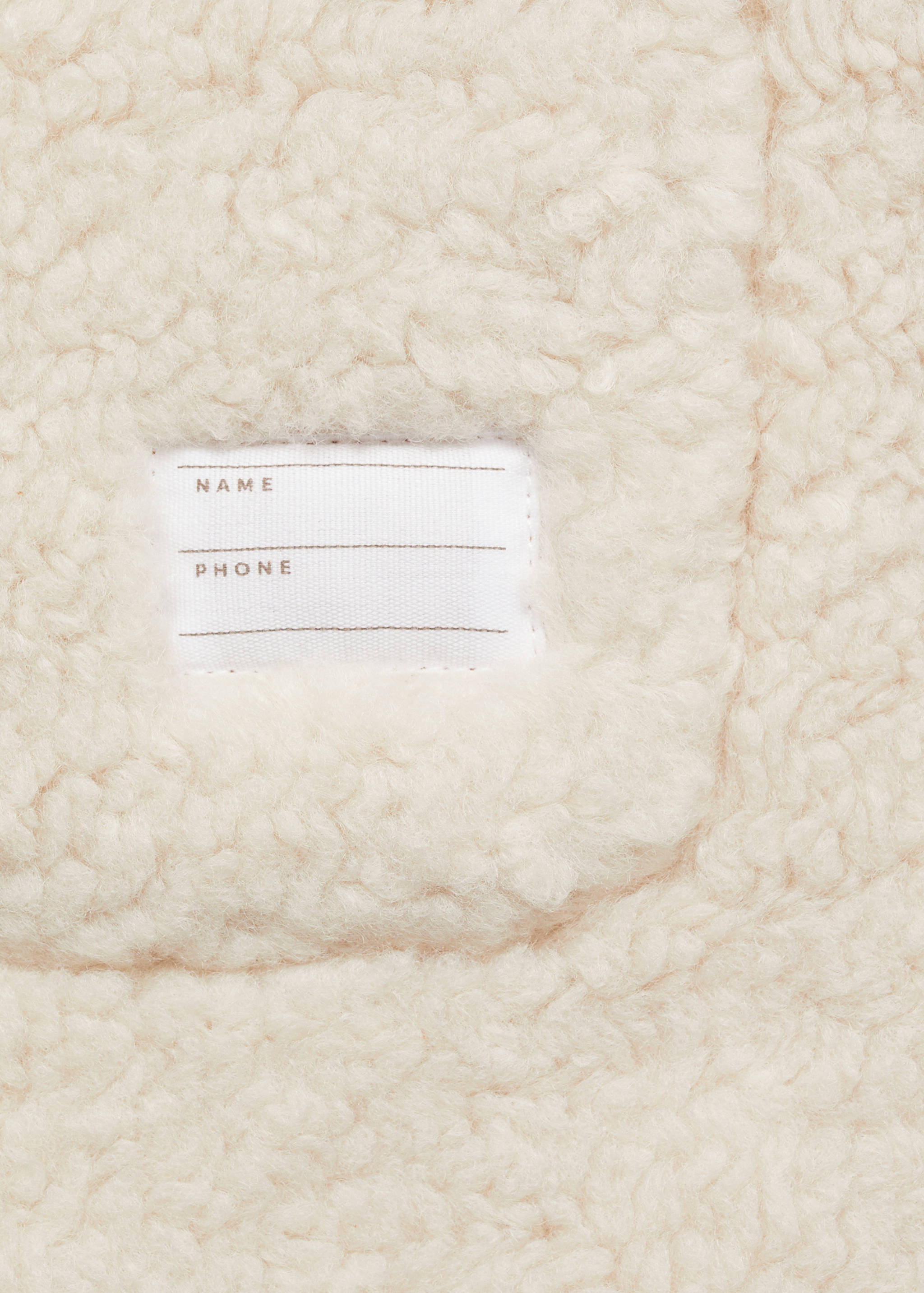 Suede and shearling-effect coat - Details of the article 0