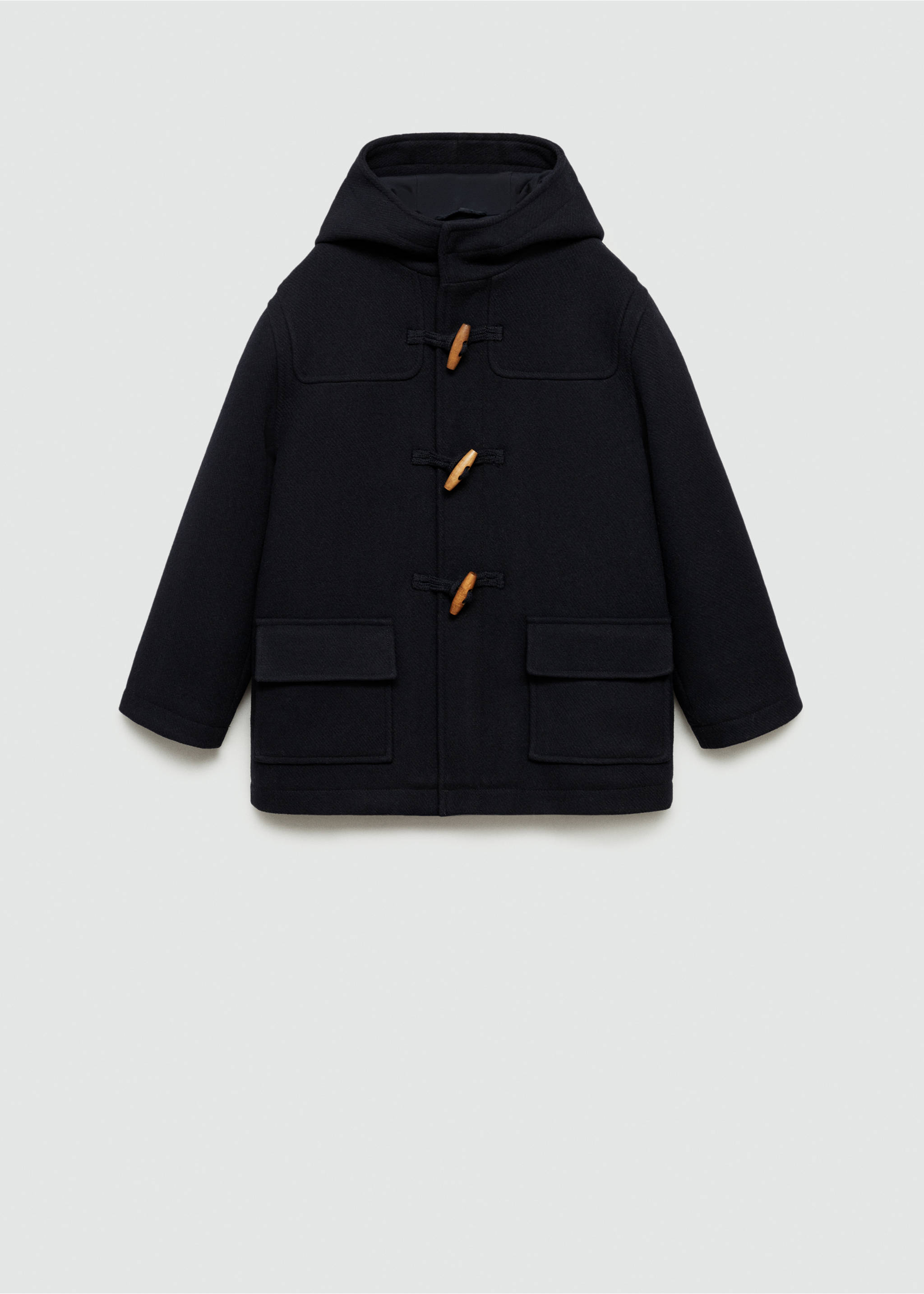 Cloth coat with pockets - Article without model, Dark Navy. Ref: 77065978-00.