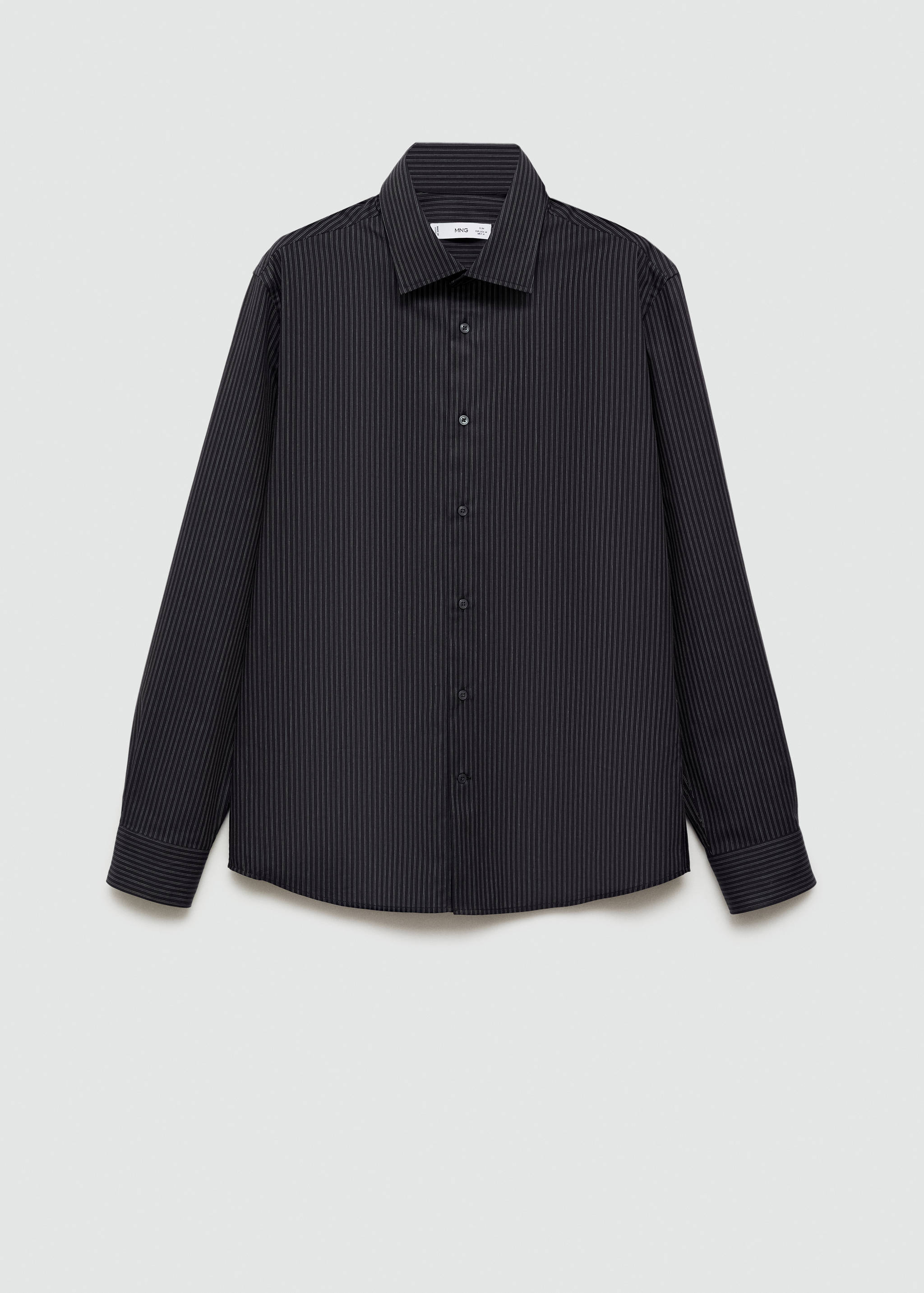 Slim-fit cotton pinstripe shirt - Article without model