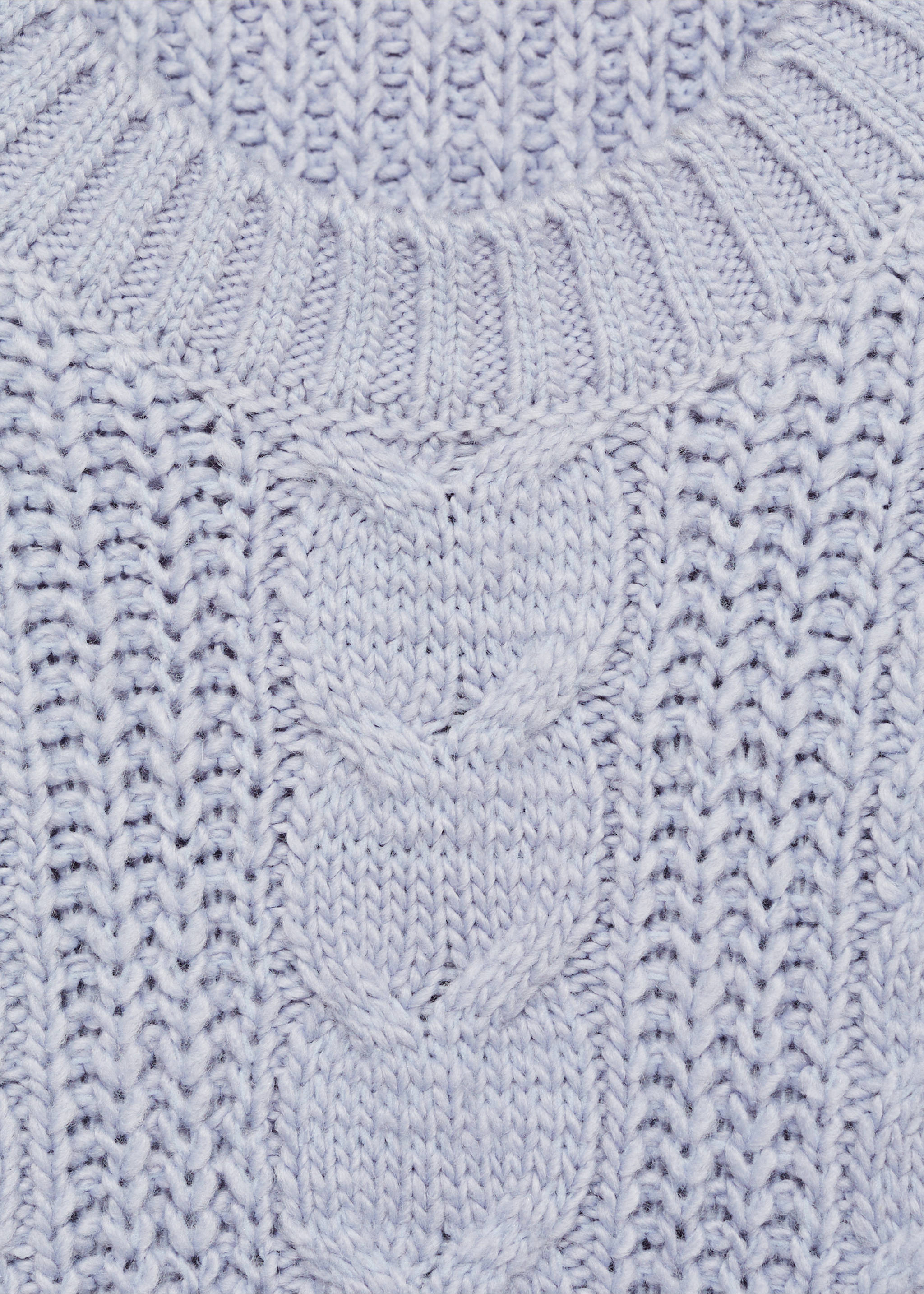 Pullover mit Zopfmuster - Detail des Artikels 8, Himmelblau. Ref: 77065981-00.