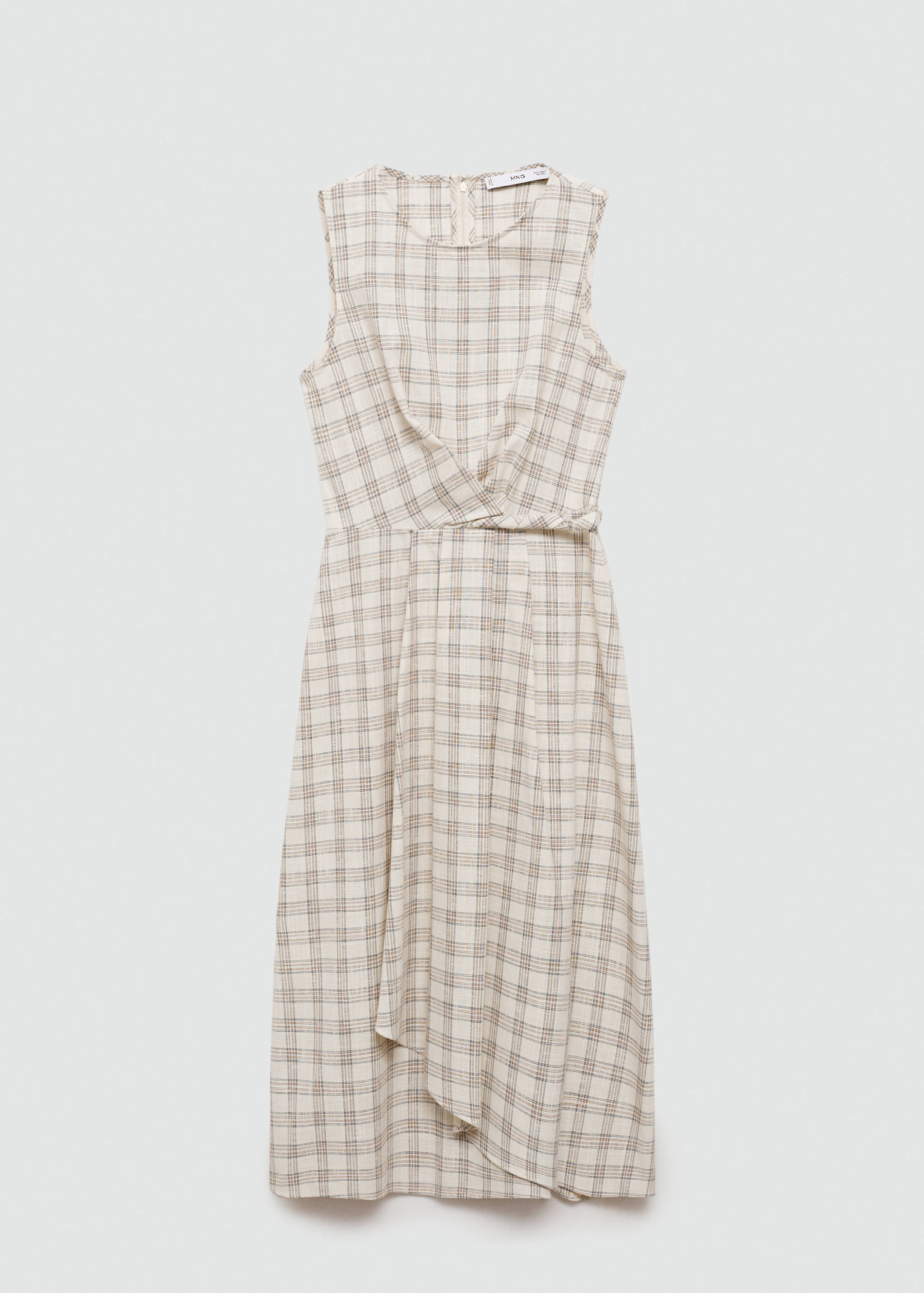 Vestido midi estampado cuadros - Artículo sin modelo