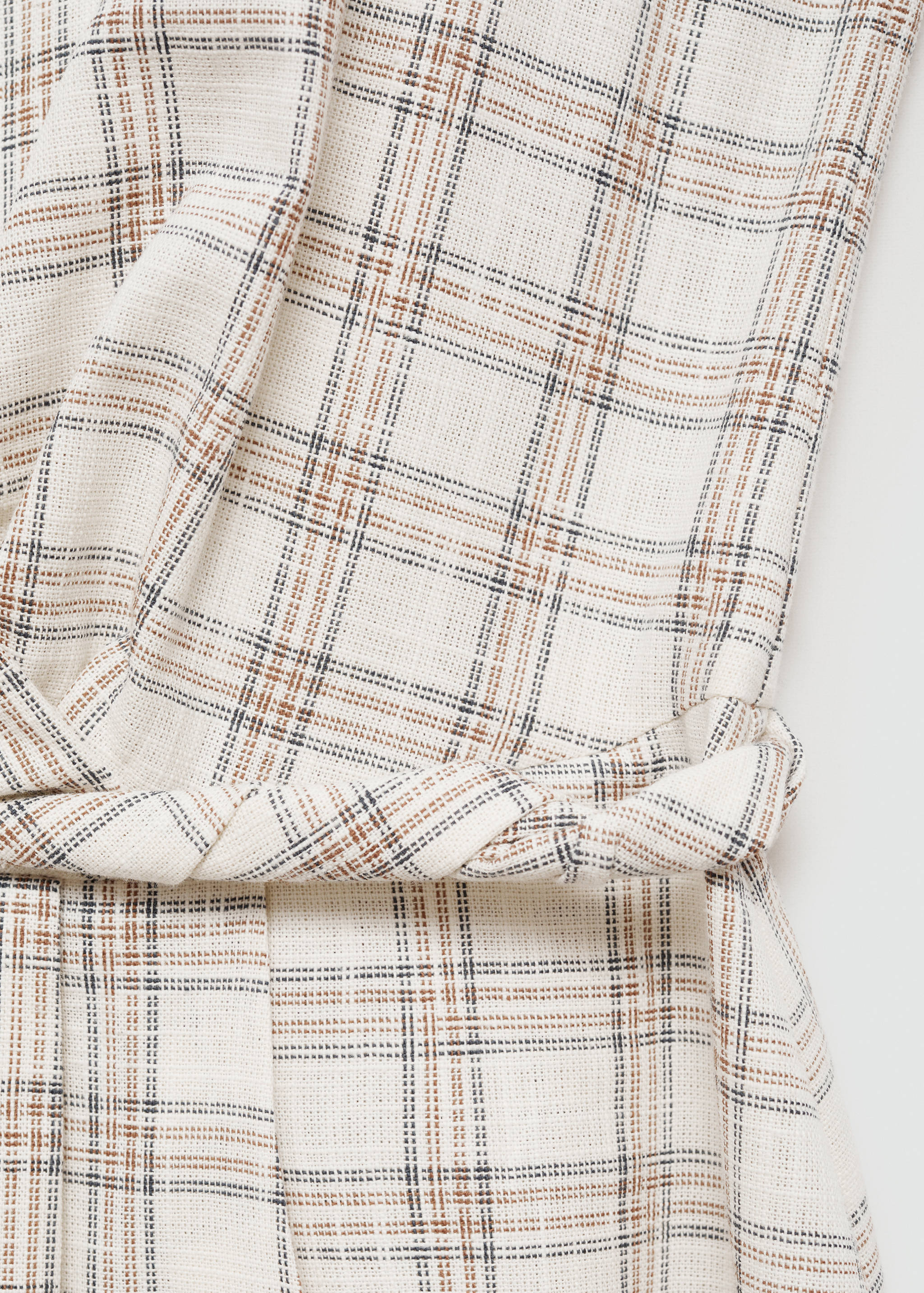 Vestido midi estampado cuadros - Detalle del artículo 8