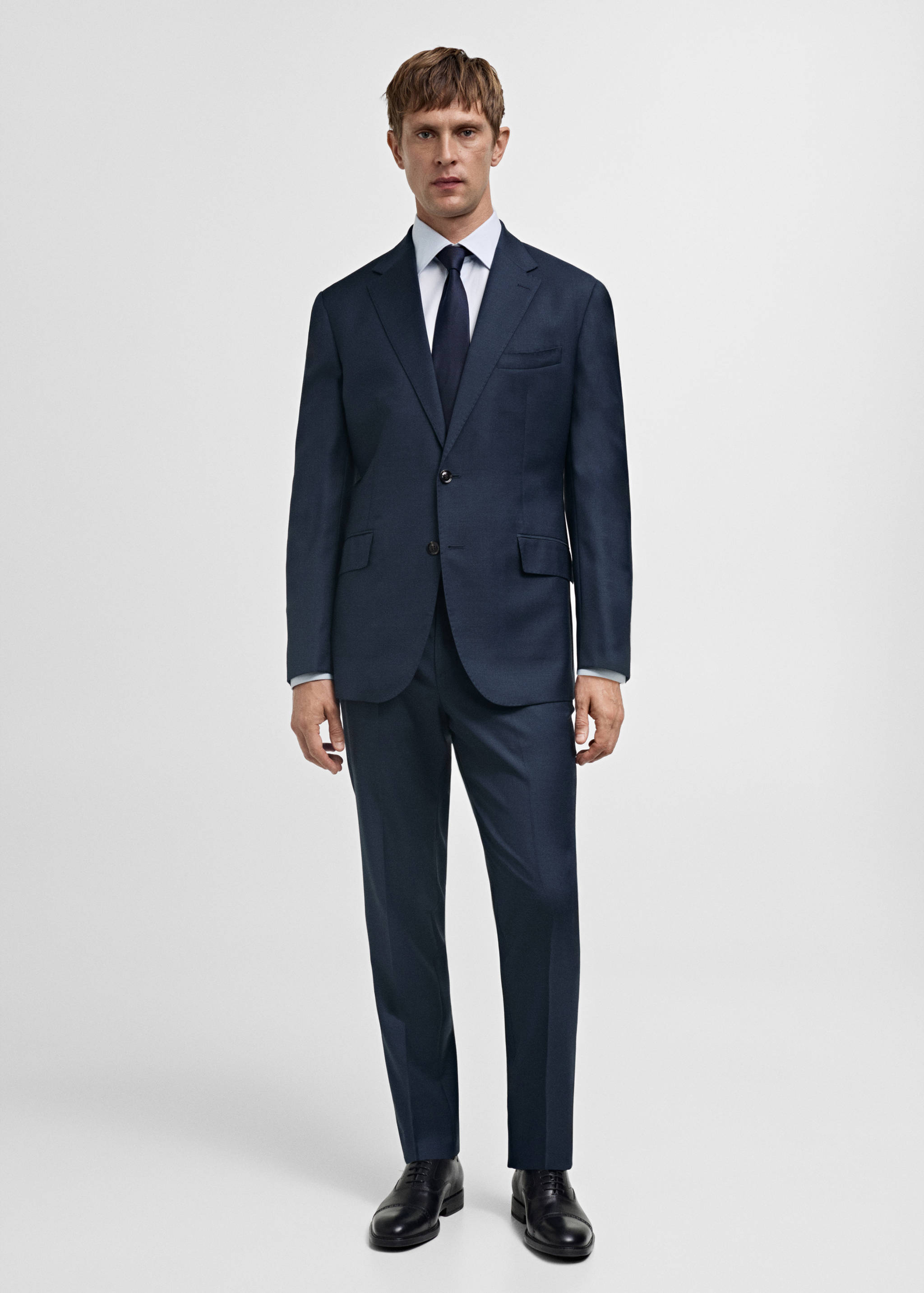 Slim fit cotton suit shirt - General plane