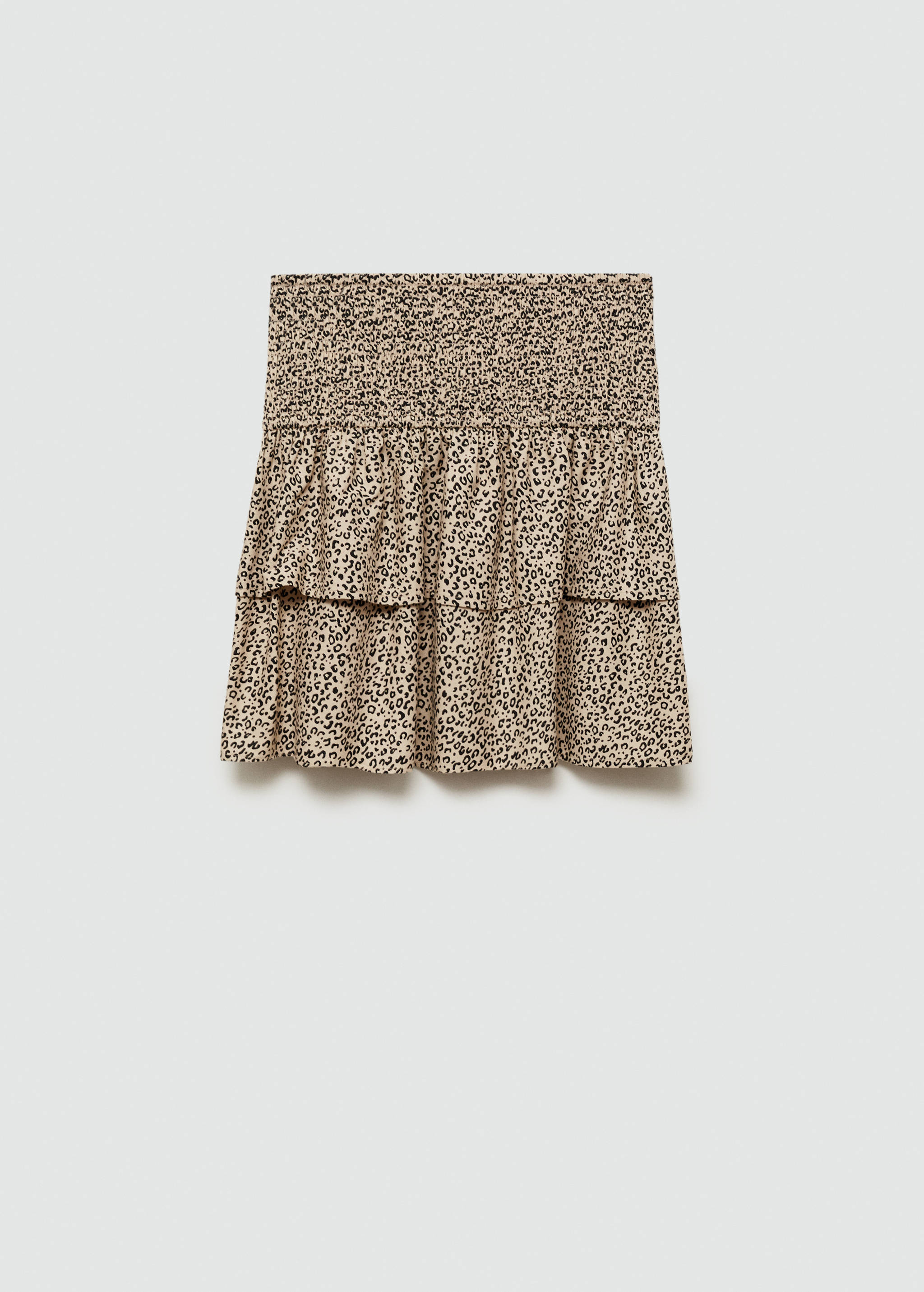 Rüschenrock mit Leo-Print - Artikel ohne Model